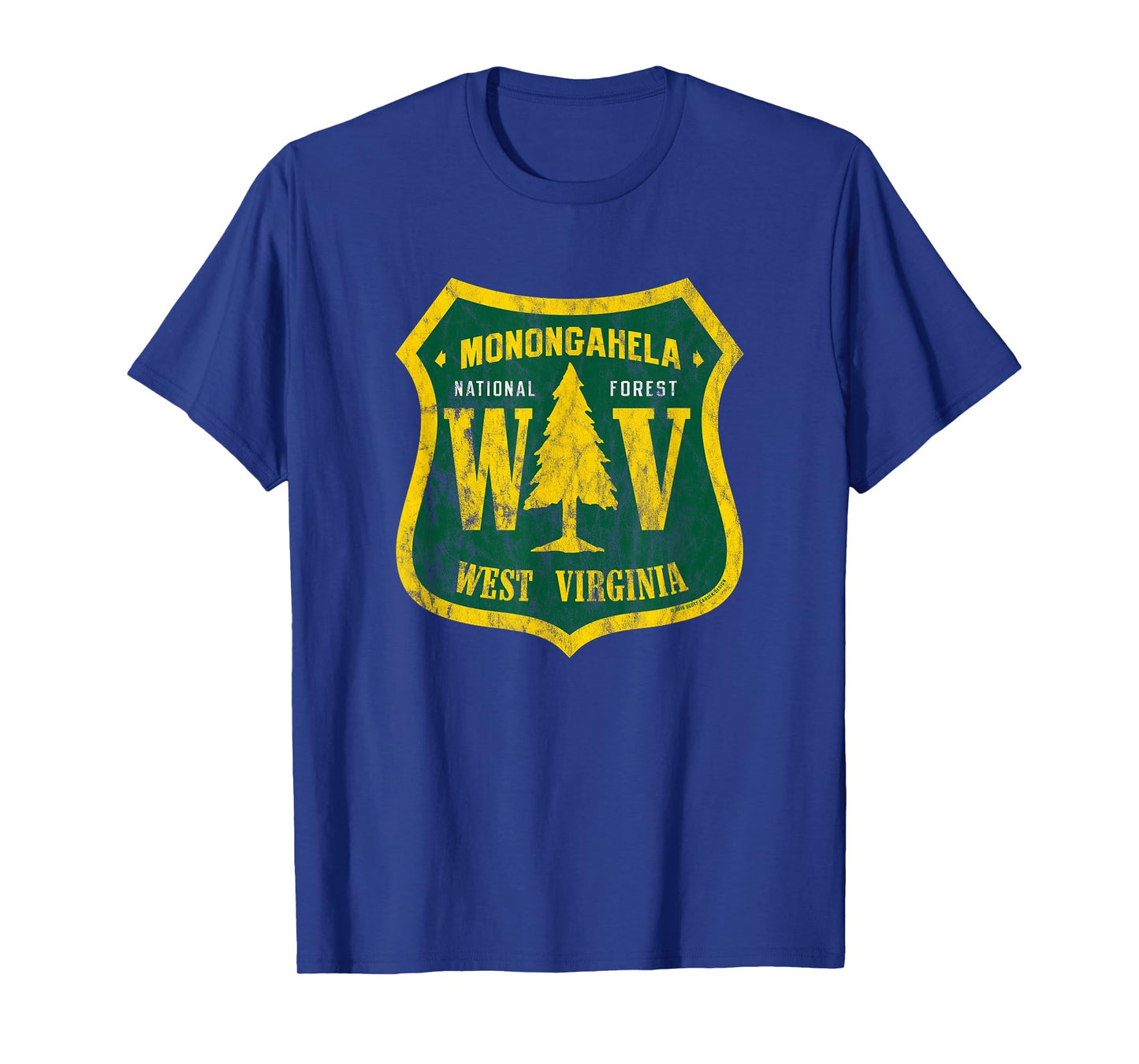 Monongahela National Forest West Virginia Shield Retro Look T-Shirt