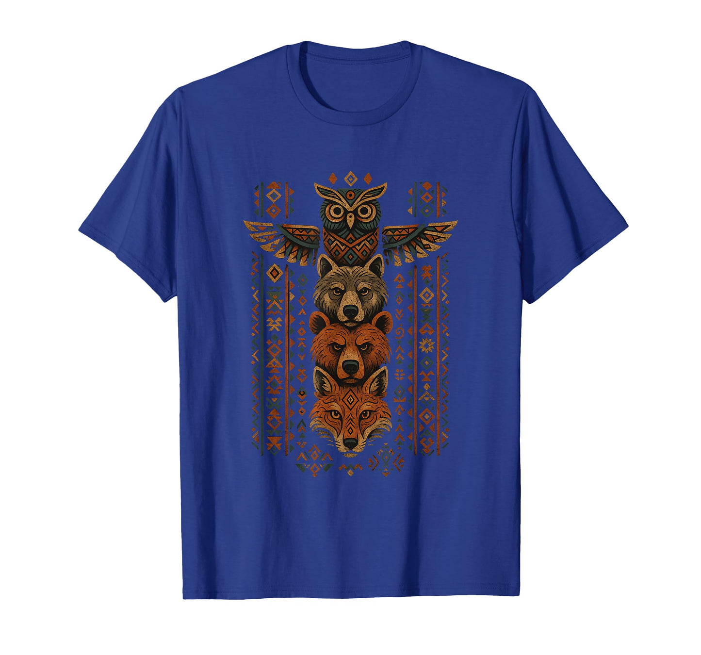 Indian Bear Fox Owl Native American T-Shirt