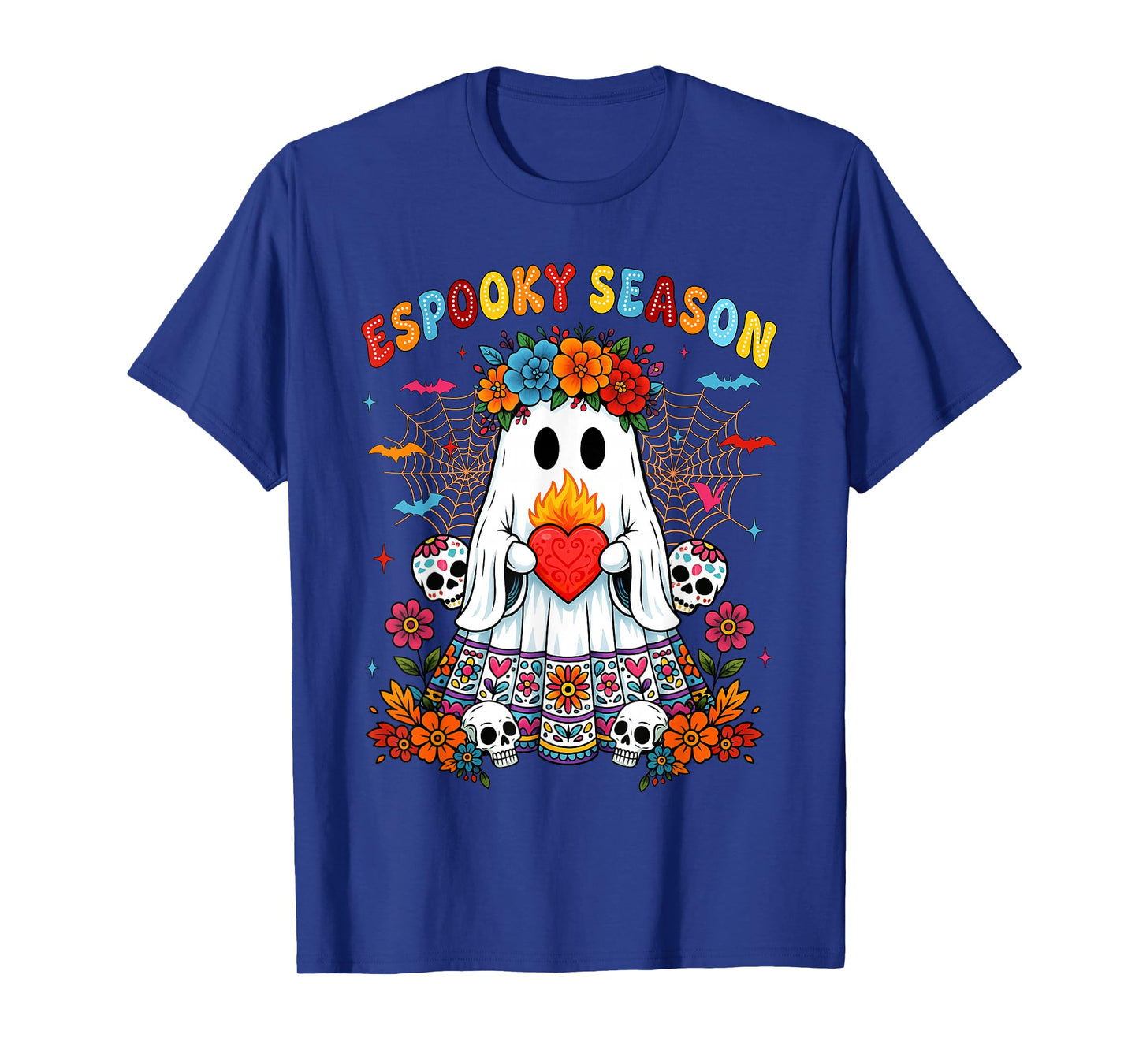 Espooky Season Day of The Dead Mexican Halloween Ghost Women T-Shirt