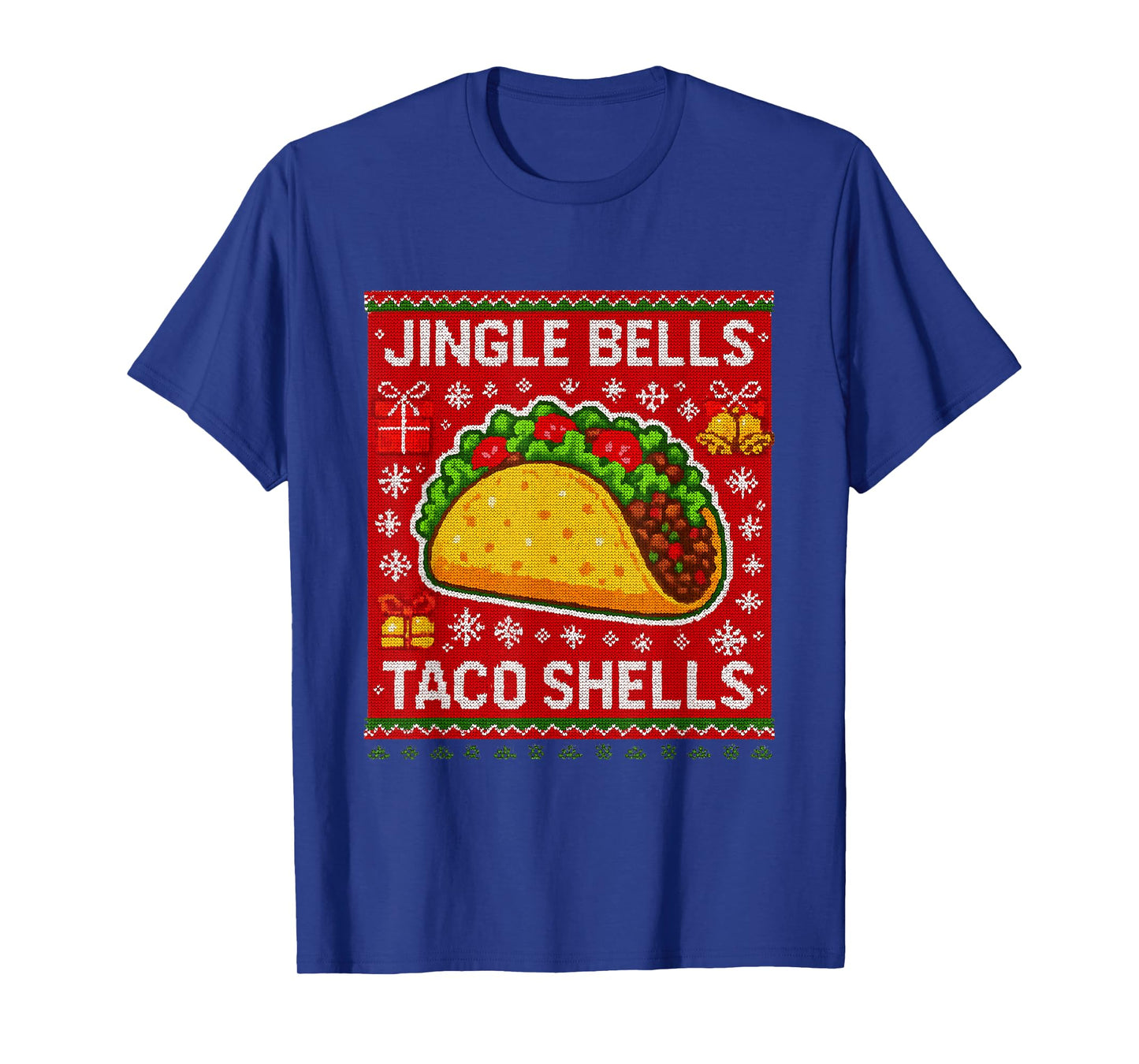 Jingle Bells Taco Shells Funny Christmas Tacos Lover T-Shirt