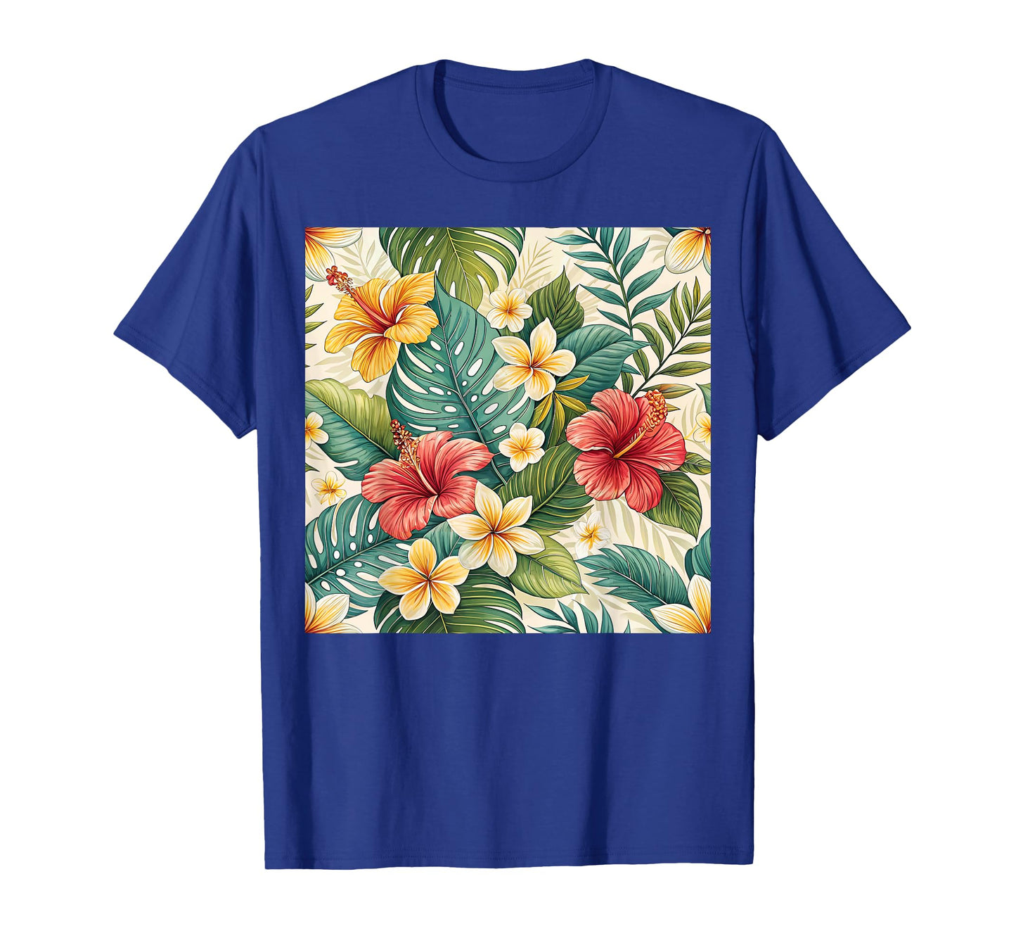 Flowers Boho Colorful Tropical For Women Girls Floral Art T-Shirt