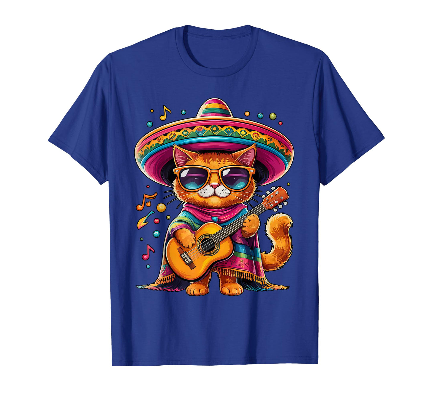 Gatos Before Vatos Mexican Cat Poncho Fiesta Cinco De Mayo Men Women Kids T-Shirt