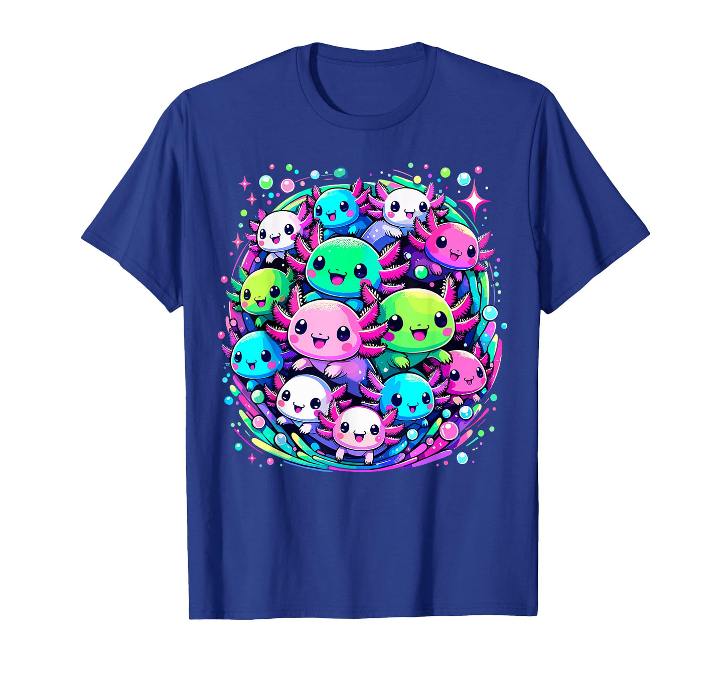 Axolotl Kawaii Funnye Axolotl Animals T-Shirt