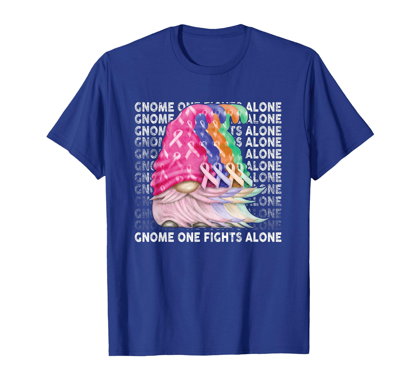 Gnome One Fights Alone Pink | Fight The Cancer T-Shirt