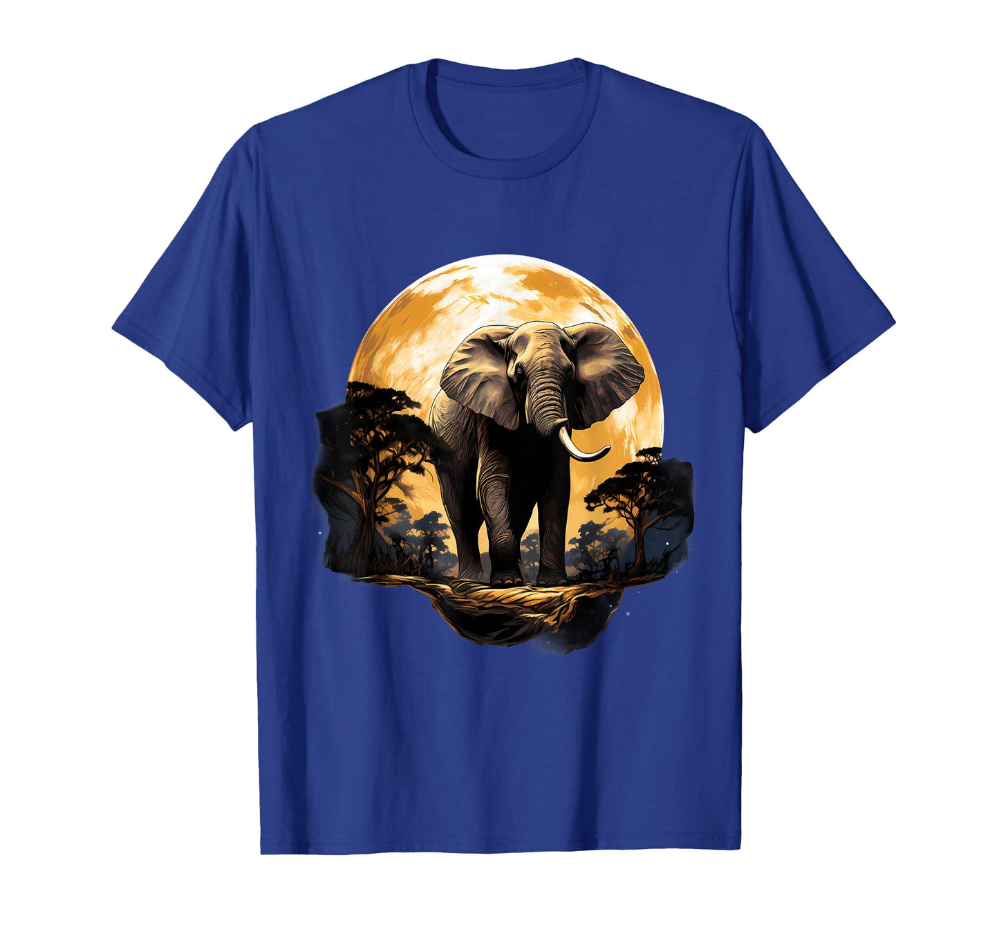 Elephant Safari Motif Artwork Nature African Animal Lovers T-Shirt