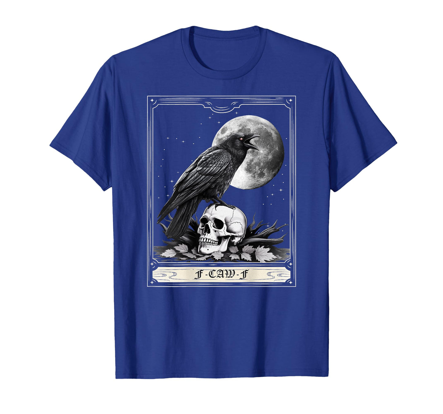 Halloween Tarot Card F Caw F Black Bird F-Caw-F Crow Men T-Shirt