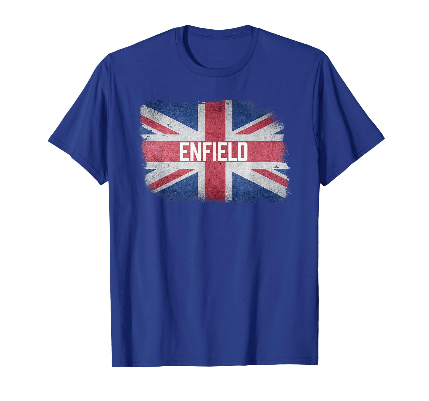 Enfield | United Kingdom British Flag Vintage UK Souvenir T-Shirt