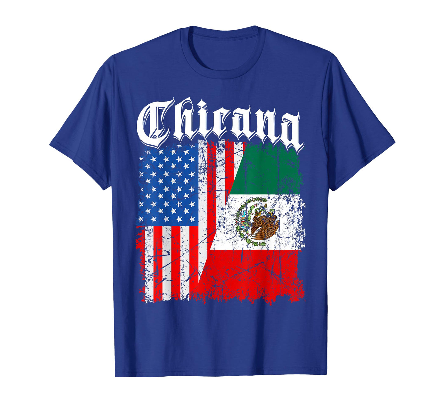 Chicana Mexican USA Flag Mexico Independence Day Women Men T-Shirt