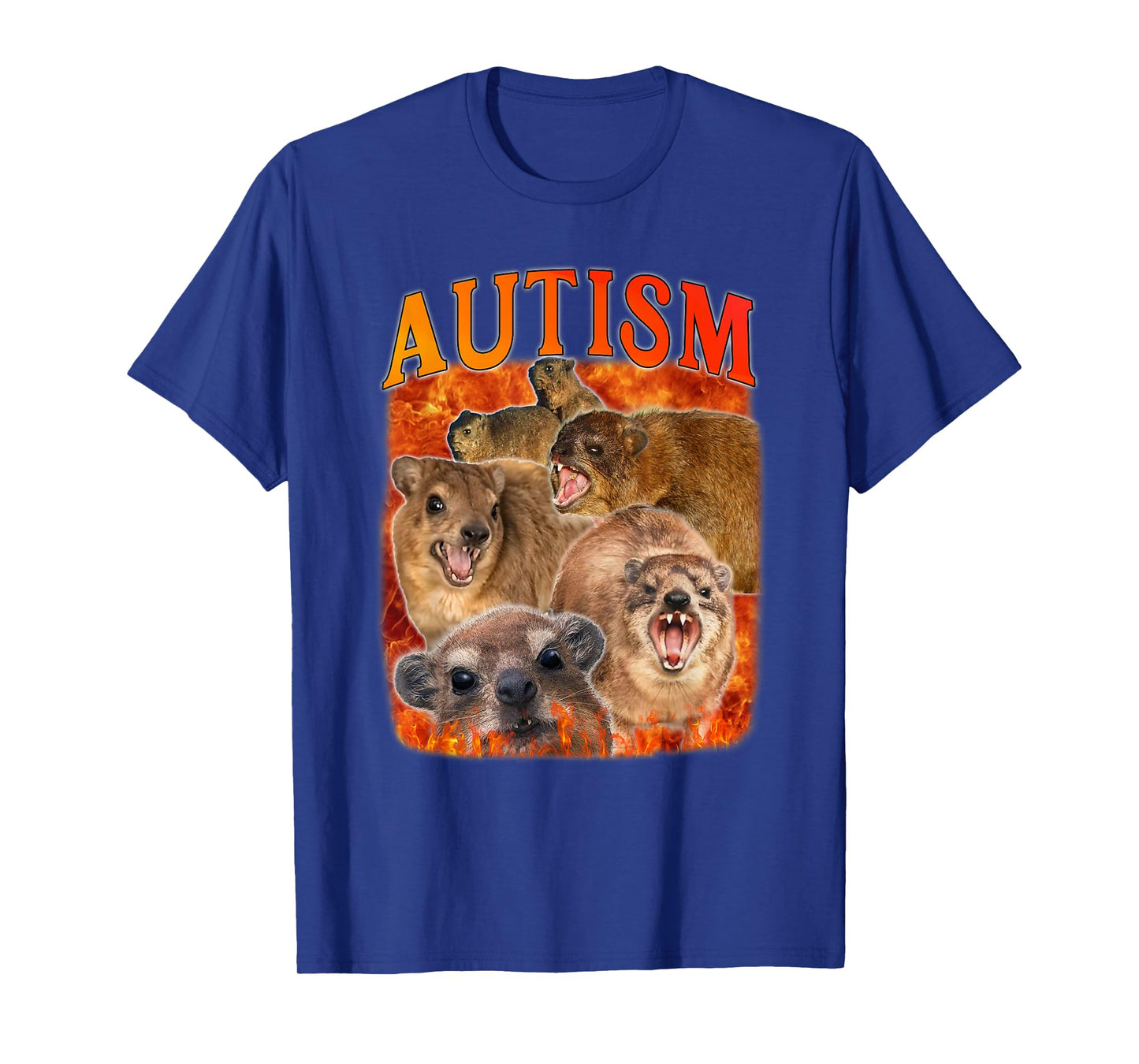 Autism Rock Hyrax Funny Meme Inappropriate Neurodiversity T-Shirt