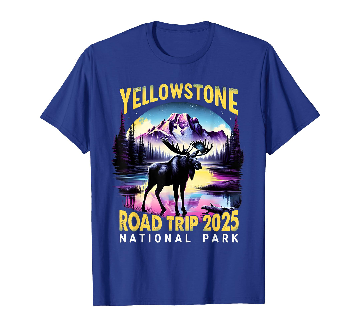 Nature Adventure Souvenir Yellowstone Road Trip 2025 Design T-Shirt