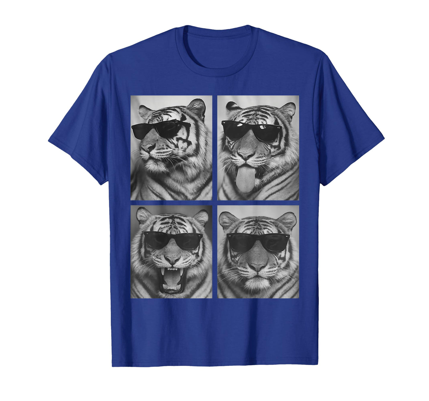 Cute Tigers with Sunglasses Cool Feline Animals Photo Booth T-Shirt