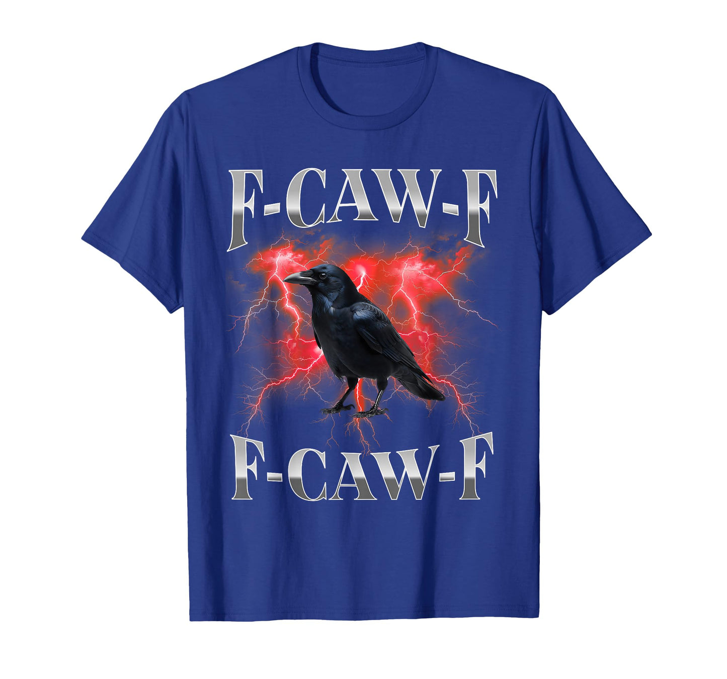 F-Caw-F Black Crow Black Bird Raven Gothic Bootleg Meme T-Shirt