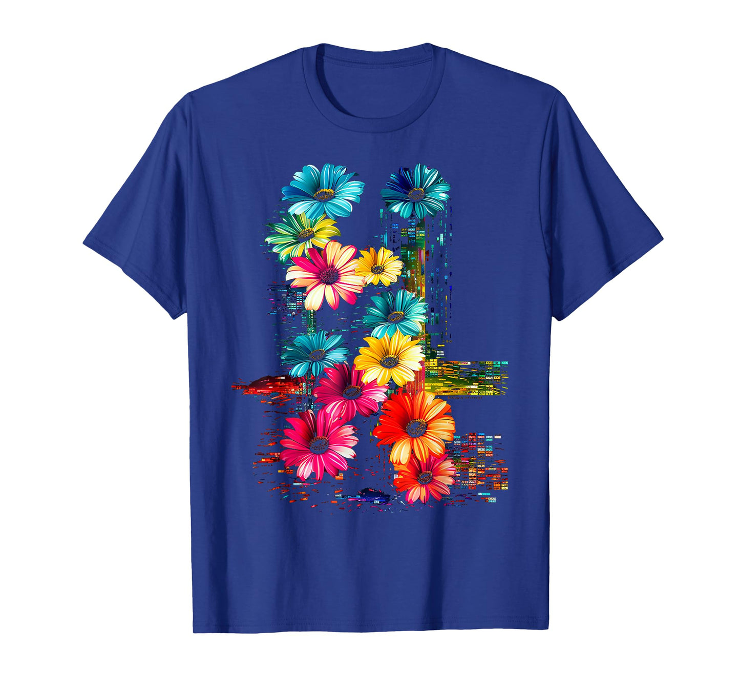 Flower Colorful Artwork Nature Art Graphic Flower T-Shirt