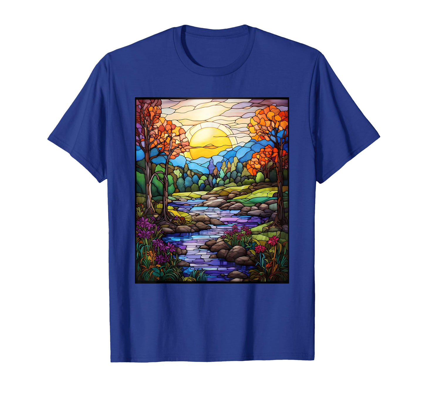 Stained Glass Style Shenandoah Valley T-Shirt