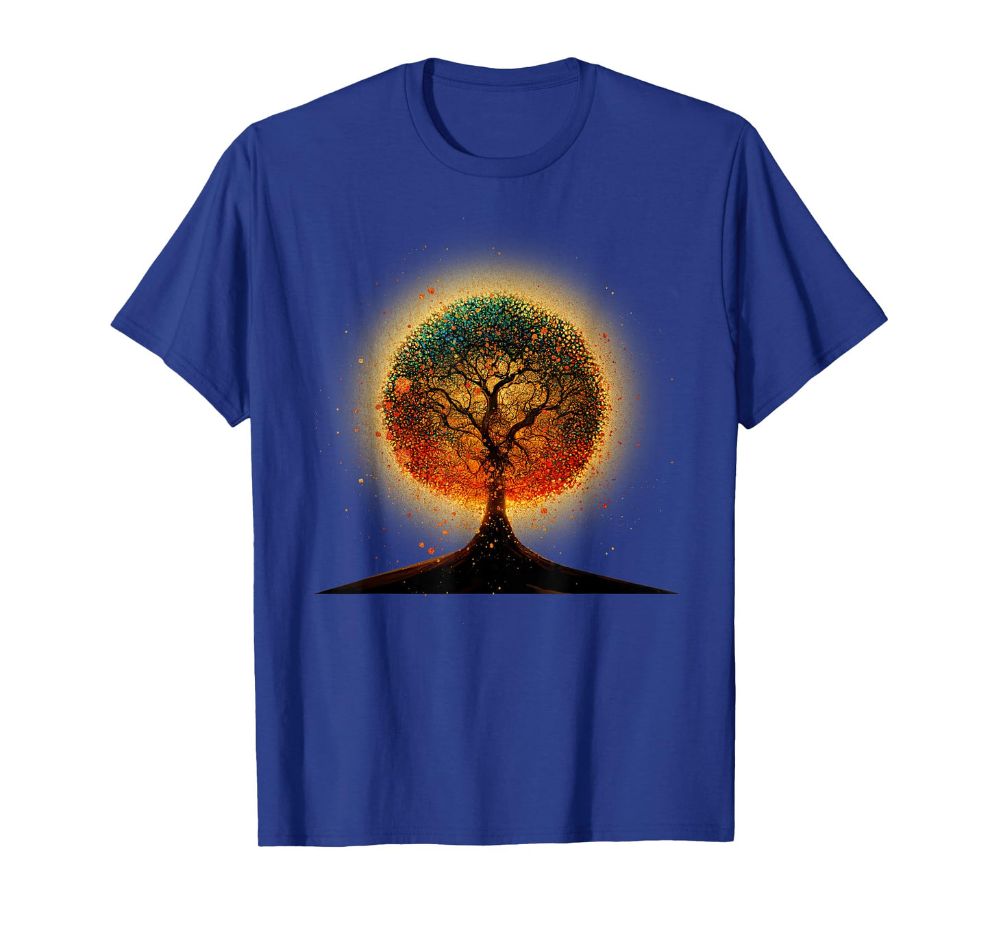 Colorful Tree Life Is Really Good Tree Art Earth Day T-Shirt
