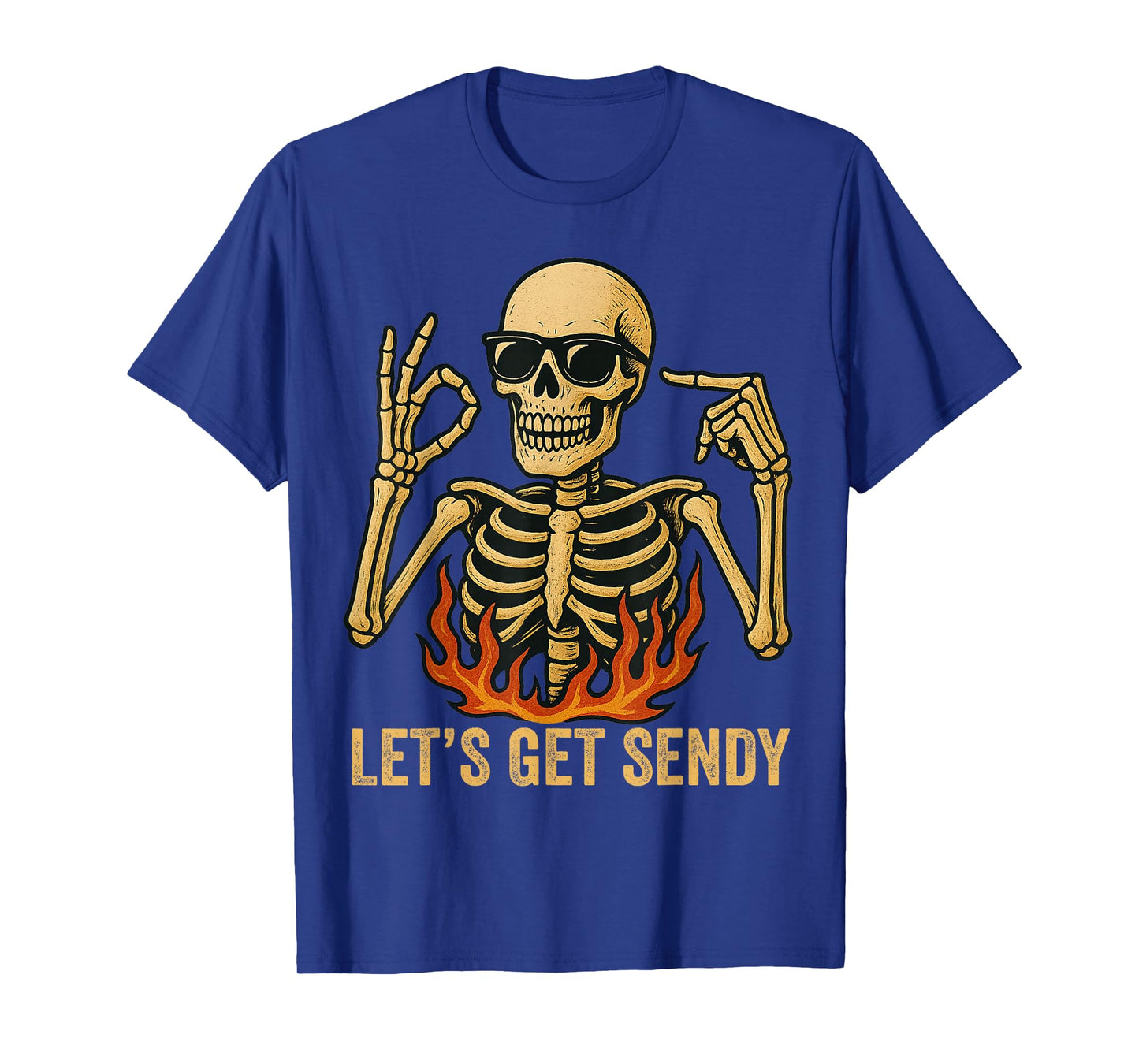 67 Emote Skeleton Six Seven Let's Get Sendy 67 Meme Funny 67 T-Shirt
