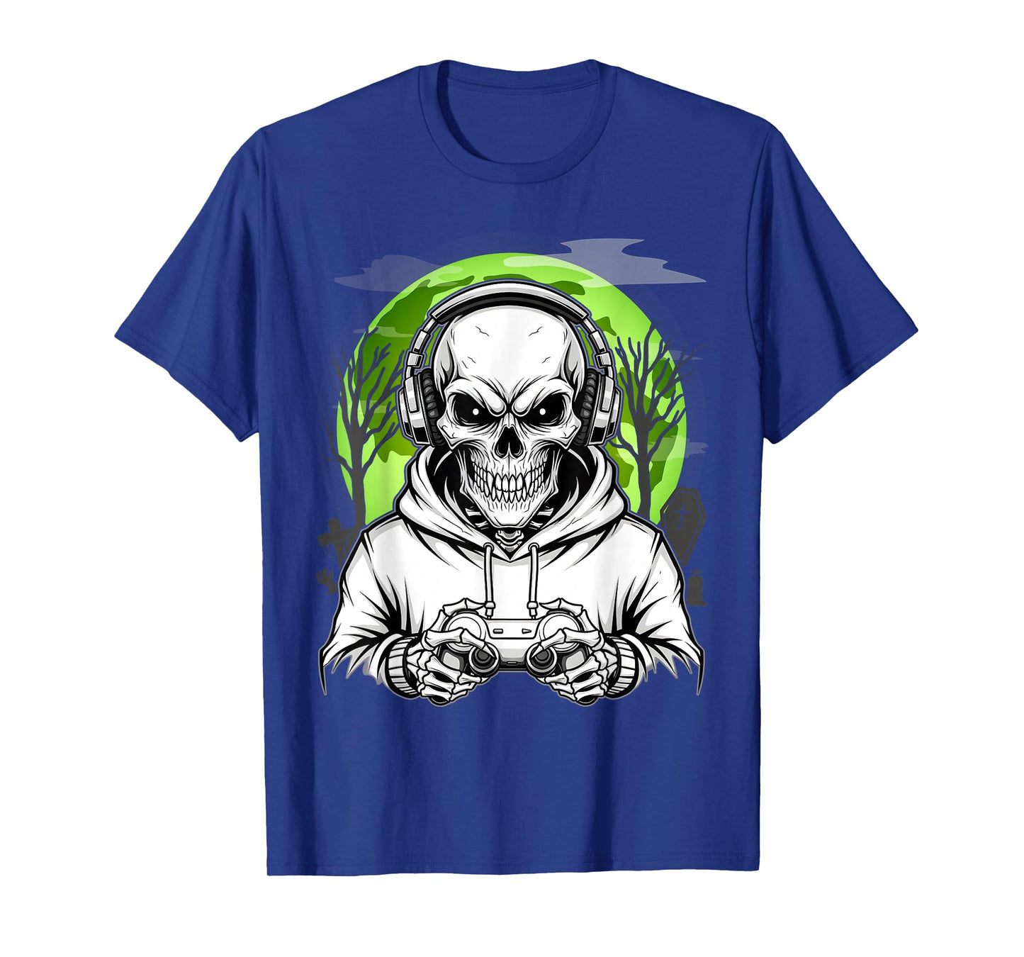Halloween Skeleton Gaming Spooky Clothing Video Game Fan T-Shirt