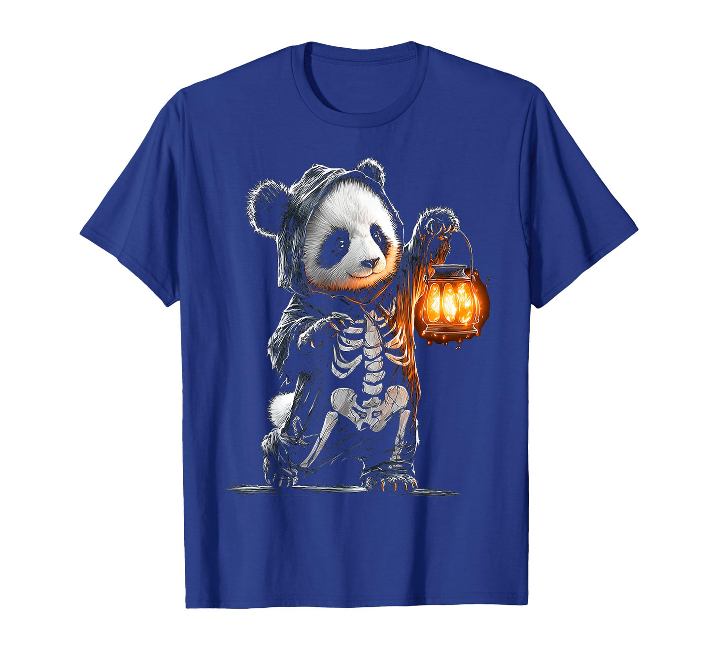 Halloween Panda Skeleton Vampire Lantern Animal Halloween T-Shirt