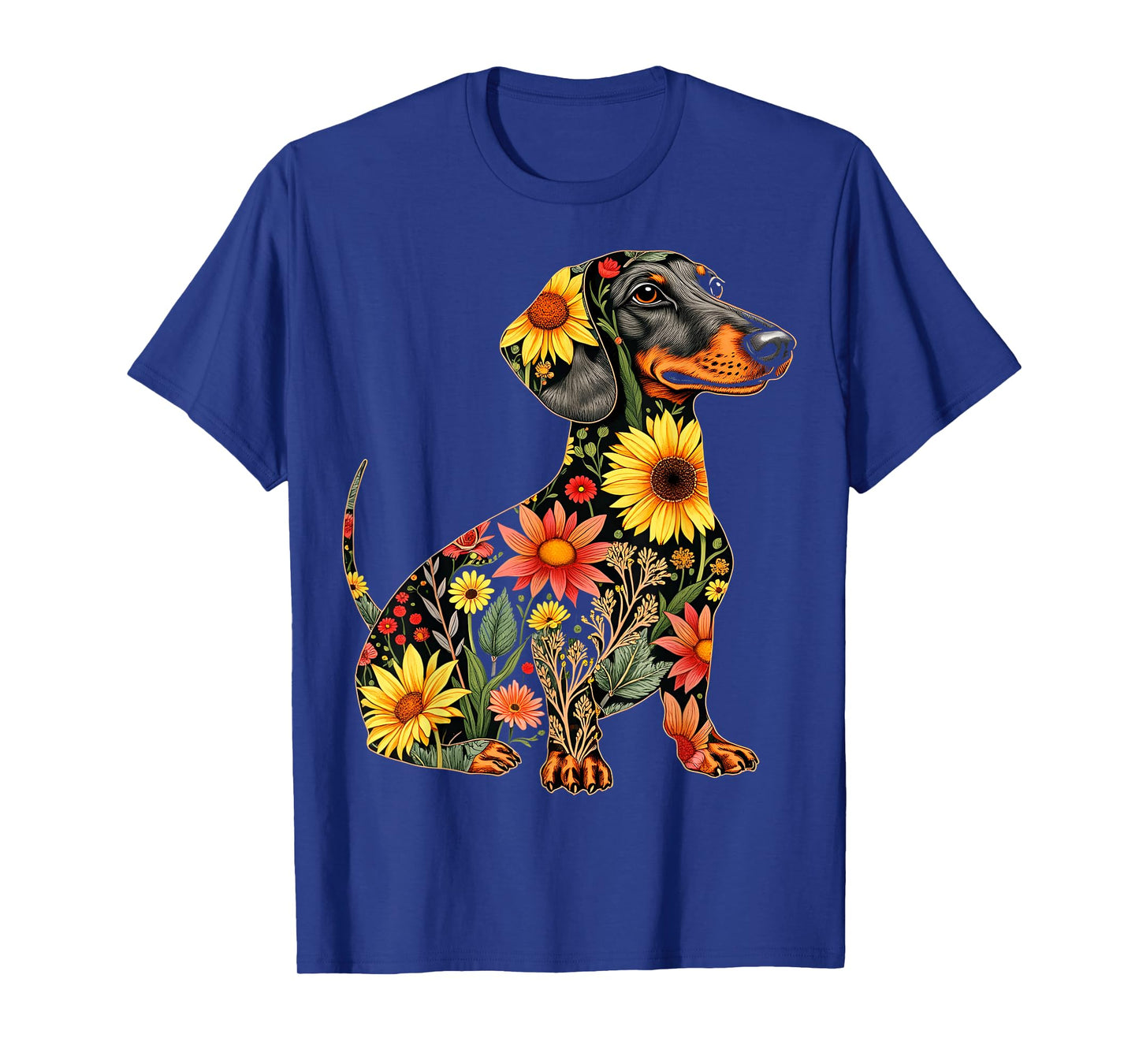 Floral Dachshund T-Shirt