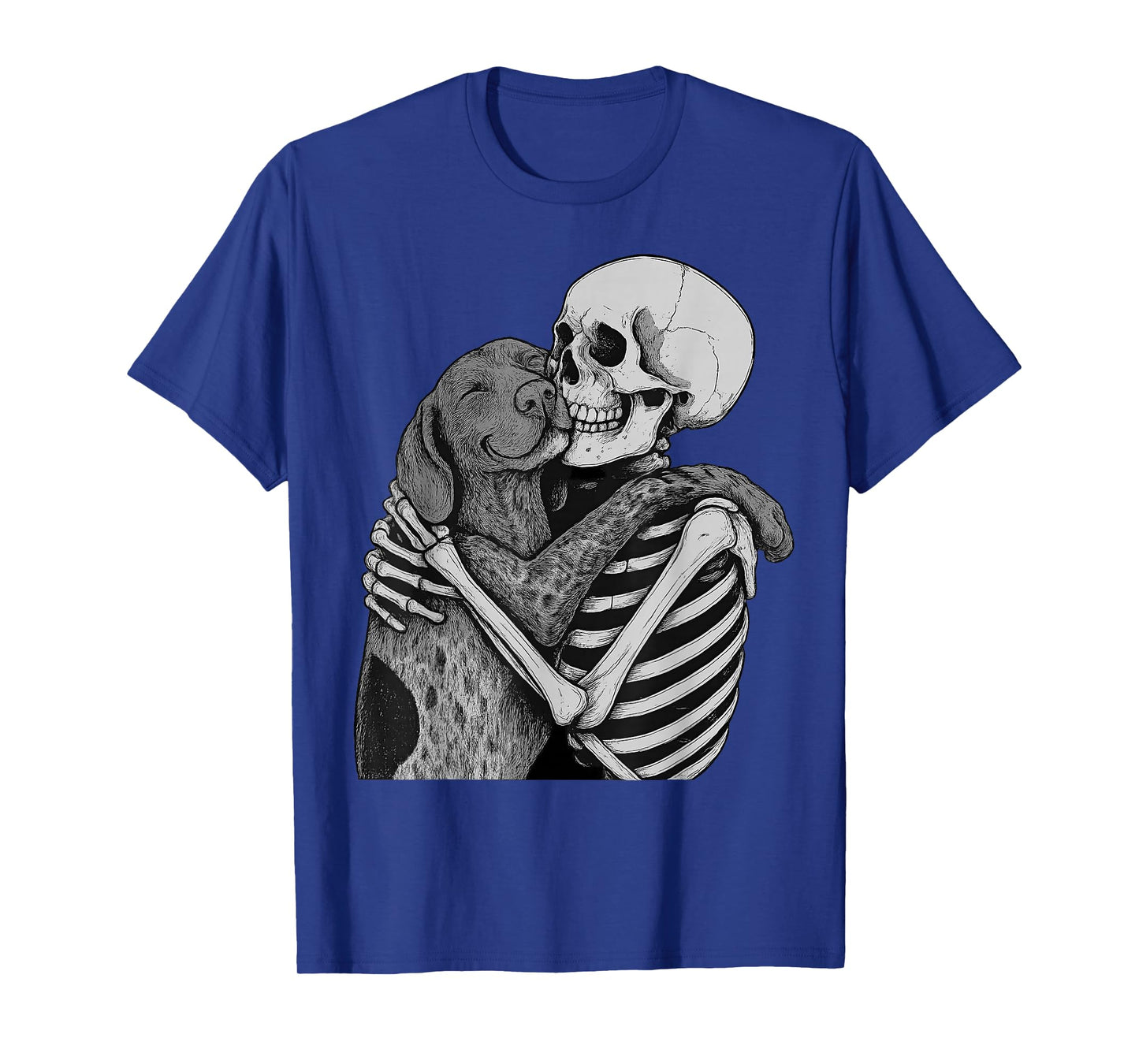 German Shorthaired Pointer Skeleton Hug Halloween Dog Lover T-Shirt