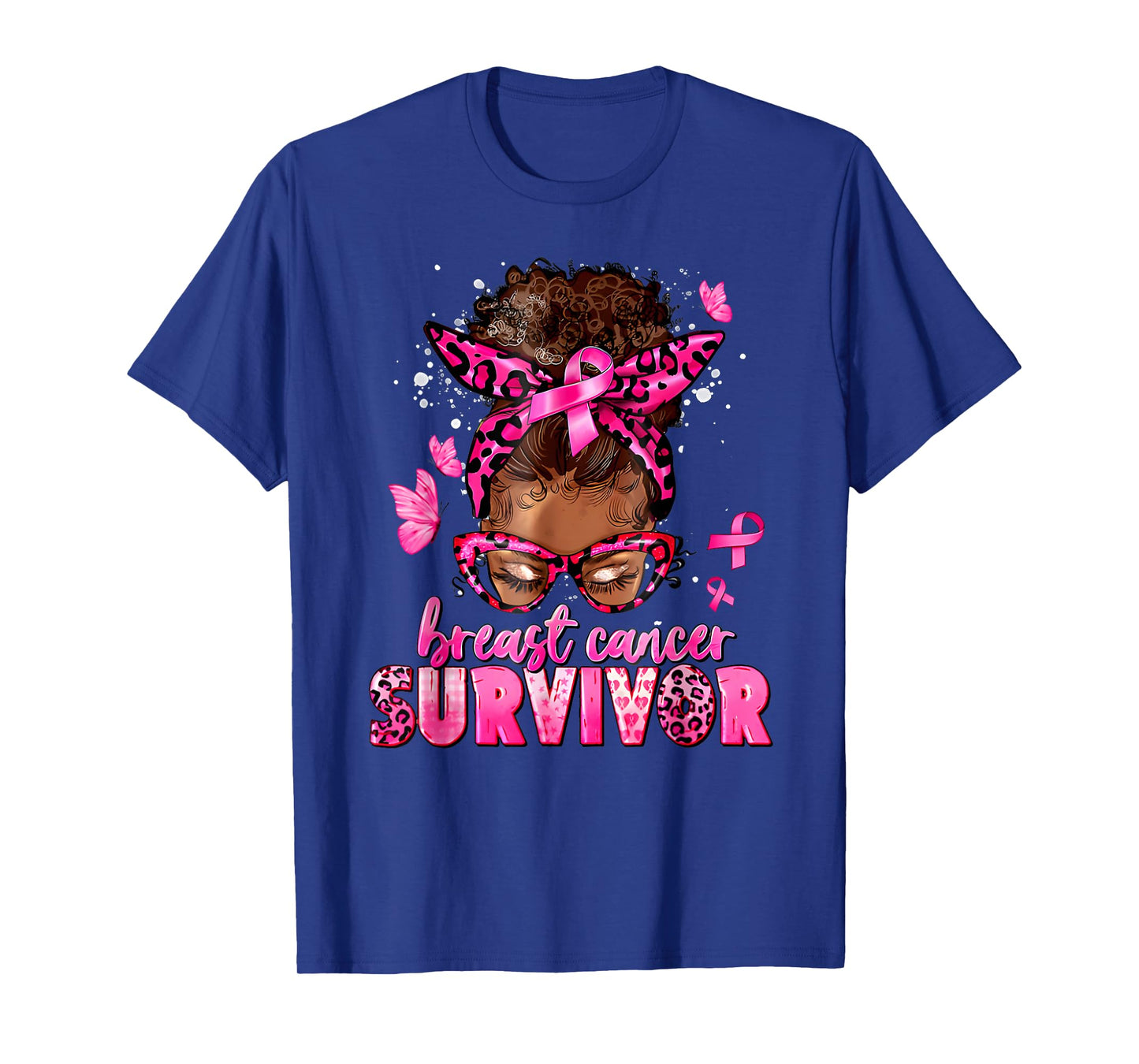 Breast Cancer Awareness Survivor Black Women Melanin Warrior T-Shirt