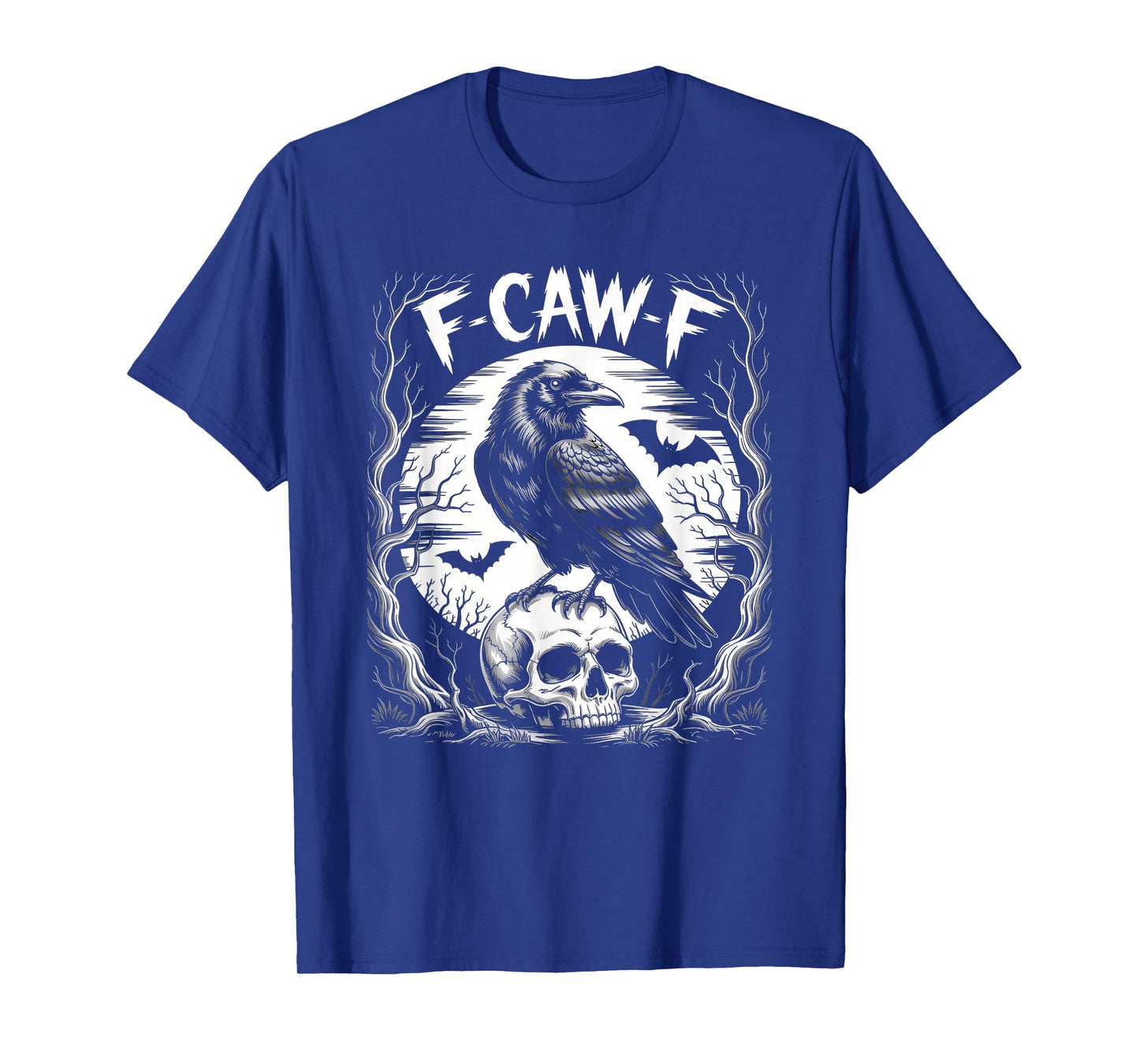 F-Caw-F Black Crow Funny Black Bird Raven Skull Humor FCAWF T-Shirt