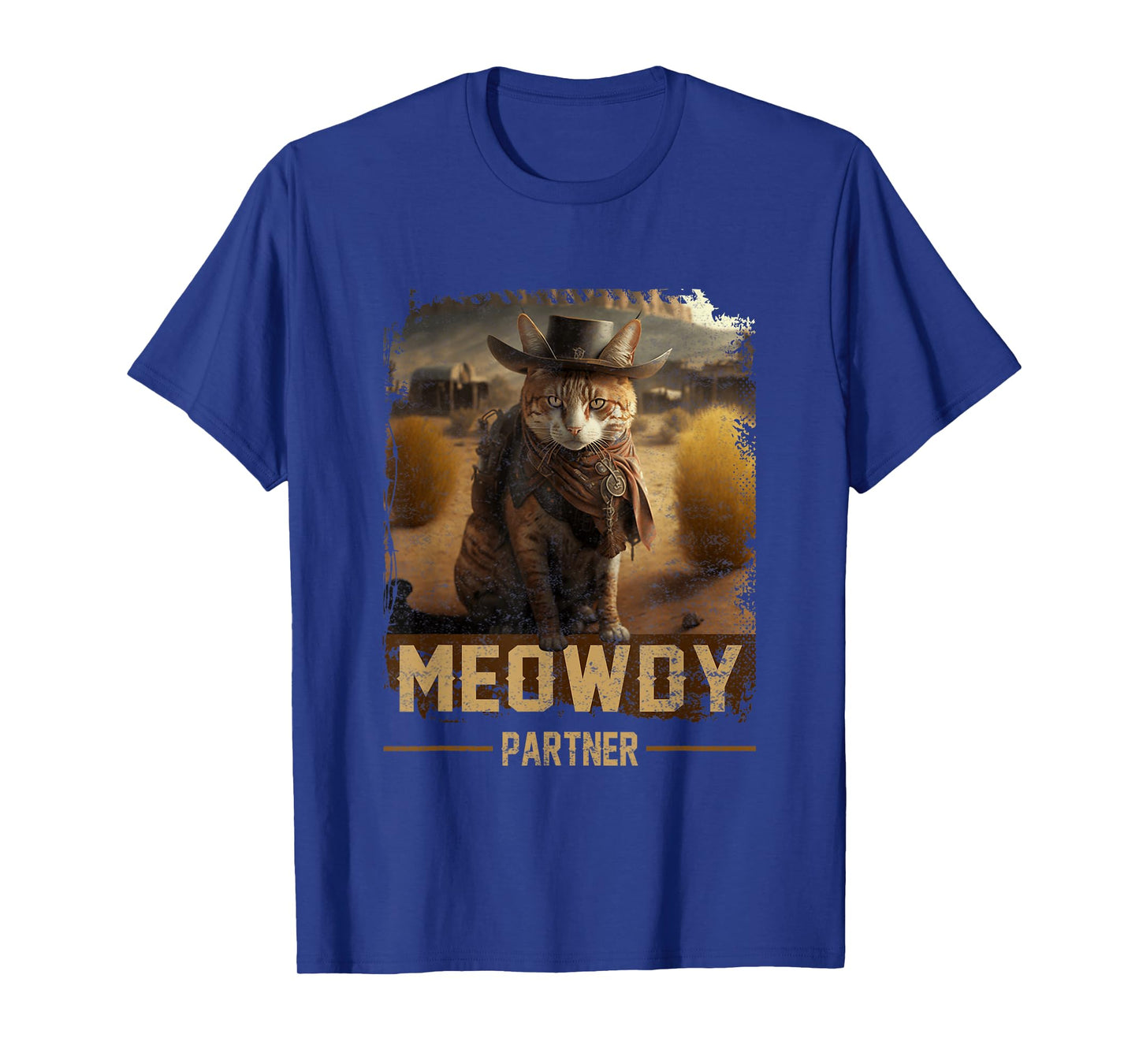 Meowdy Partner Country Music Cat Cowboy Hat Western Cat T-Shirt