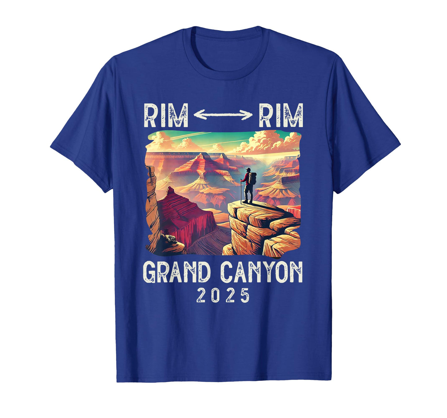 Rim Rim Grand Canyon, I Hiked The Grand Canyon 2025 Vintage T-Shirt