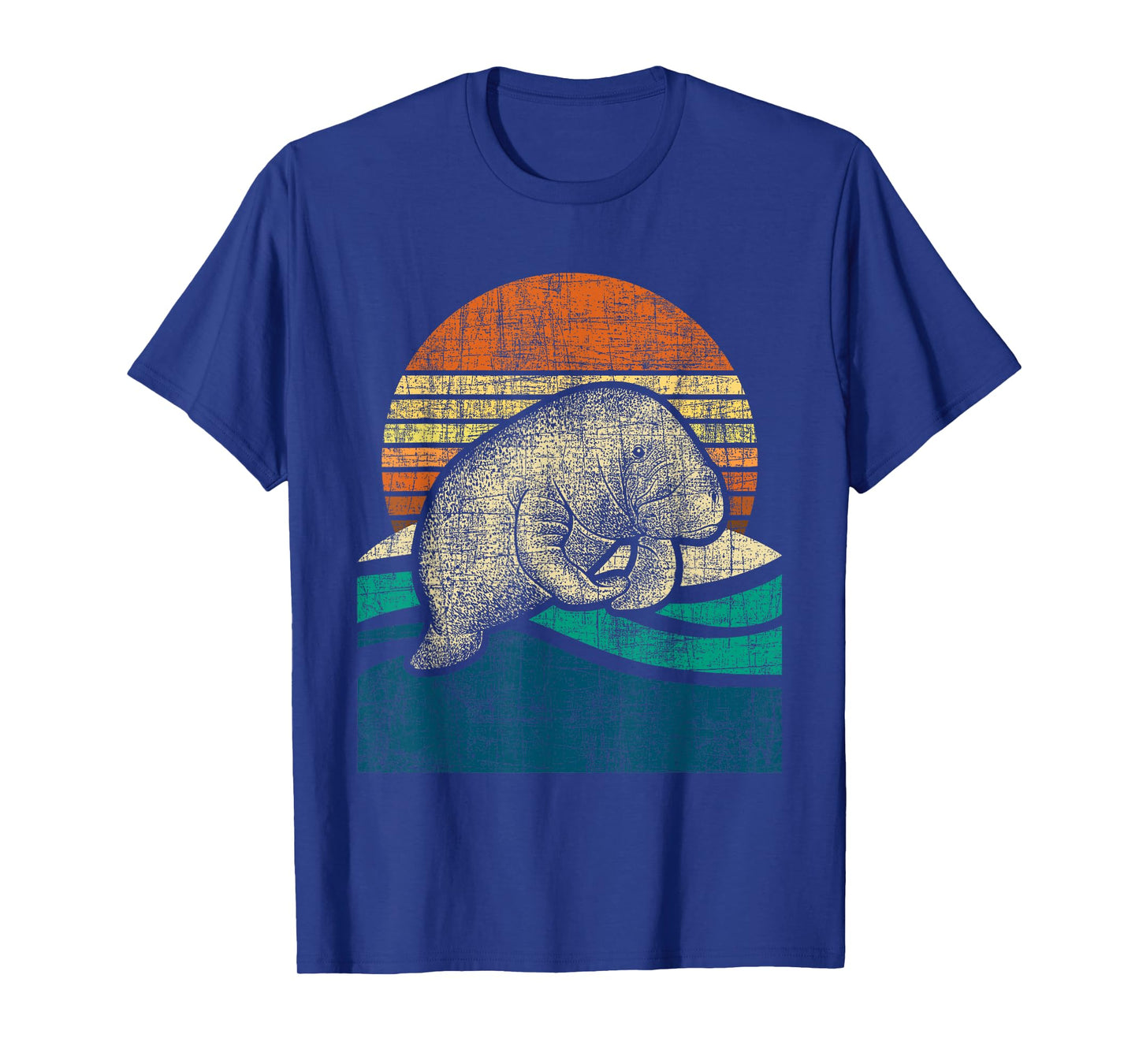 Retro Vintage Manatee - Zookeeper Zoologist Marine Biologist T-Shirt