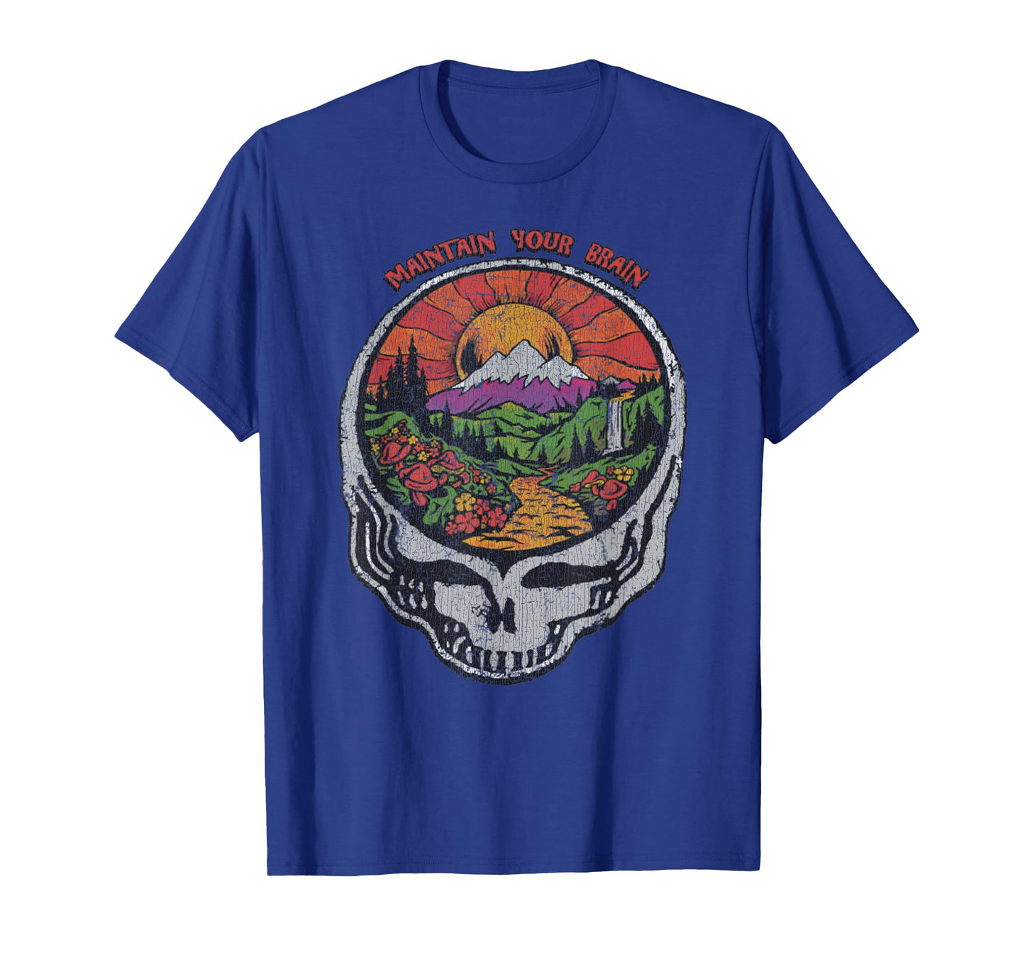 Vintage Feed Your Head 1986 Skull Earth Summer Of Love Men Women T-Shirt