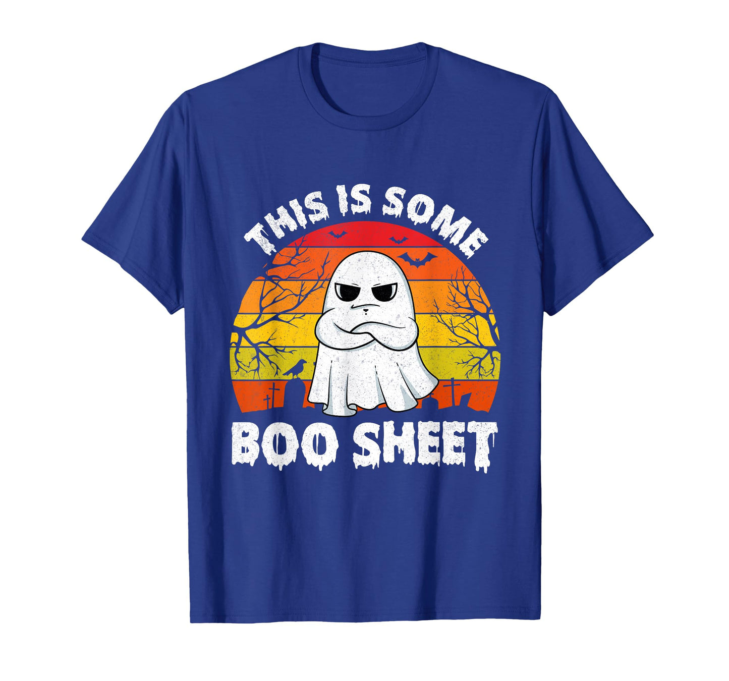 This is Some Boo Sheet Ghost Retro Funny Halloween Men Women T-Shirt
