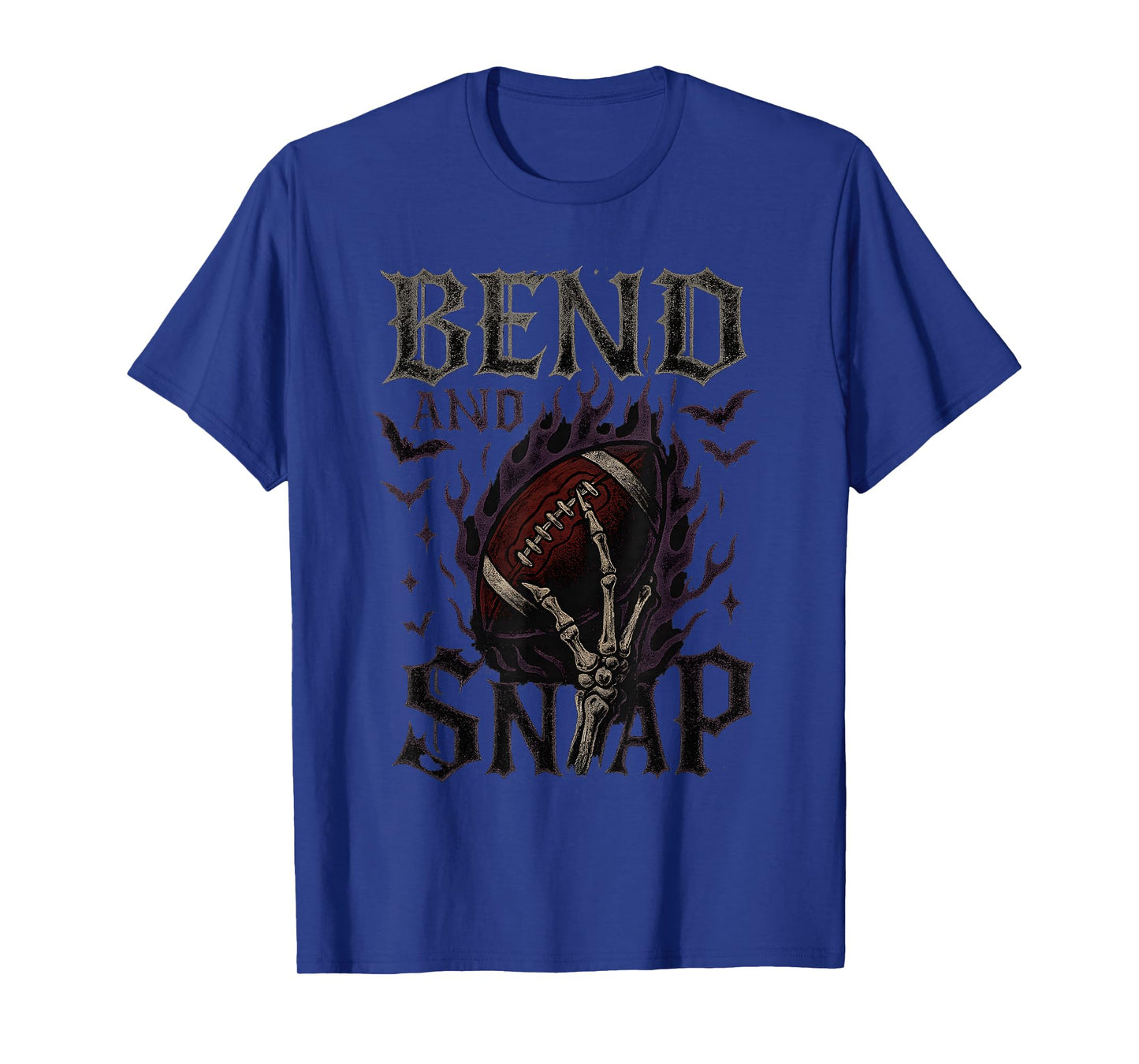 Football Skeleton Bend and Snap Halloween Chibi Sports T-Shirt