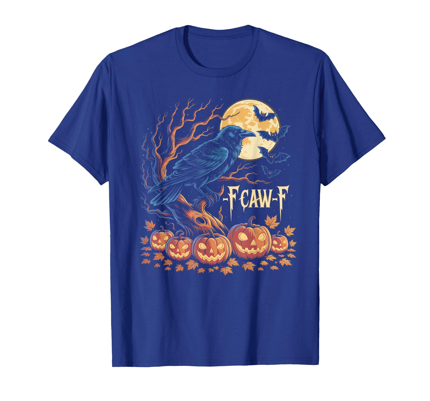 Black Crow, F-Caw-F Funny Black Bird Moon Gothic Adult Humor T-Shirt