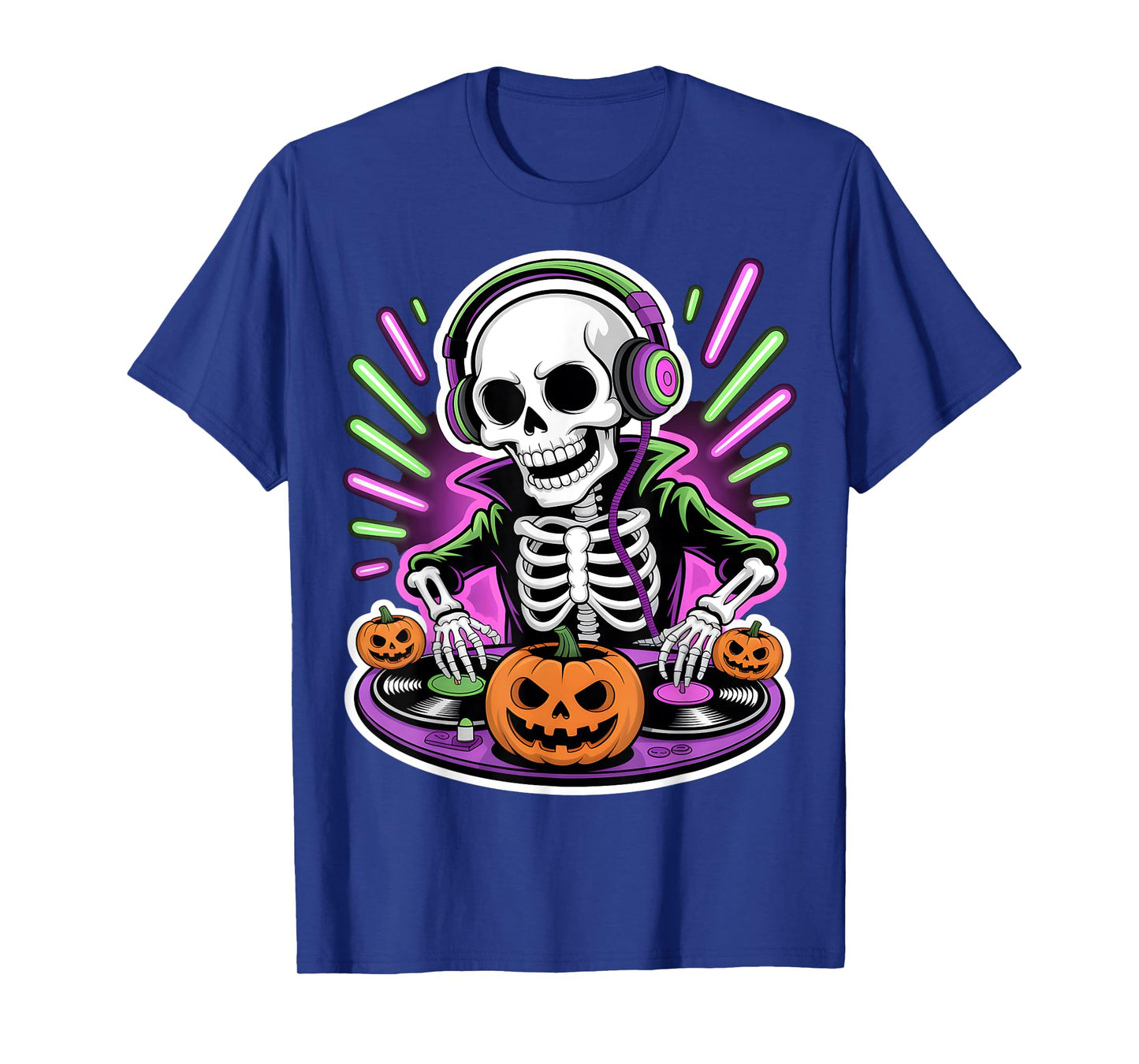 Halloween Skeleton DJ T-Shirt