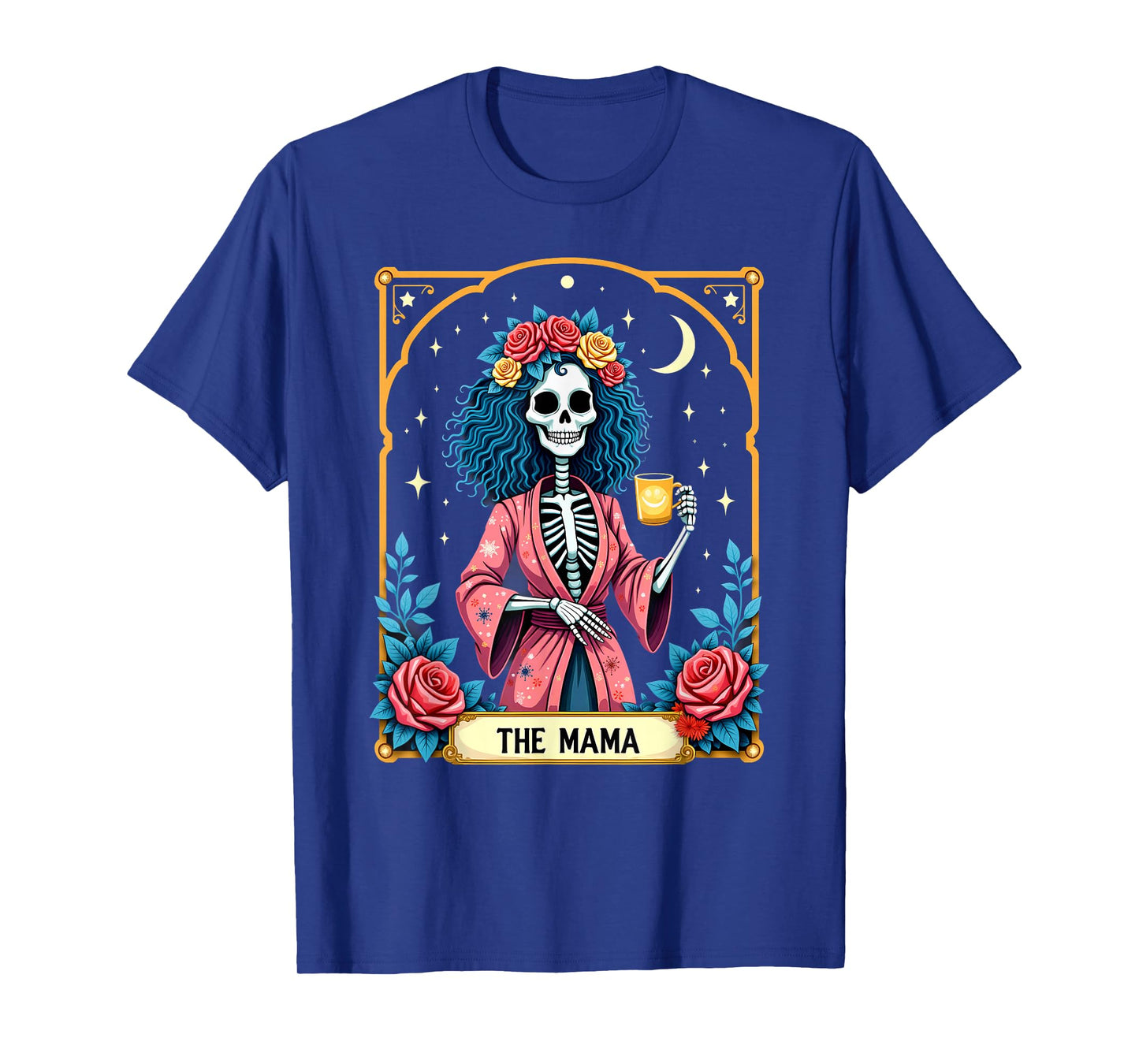 Gothic Tarot Card The Mama Skeleton Halloween T-Shirt