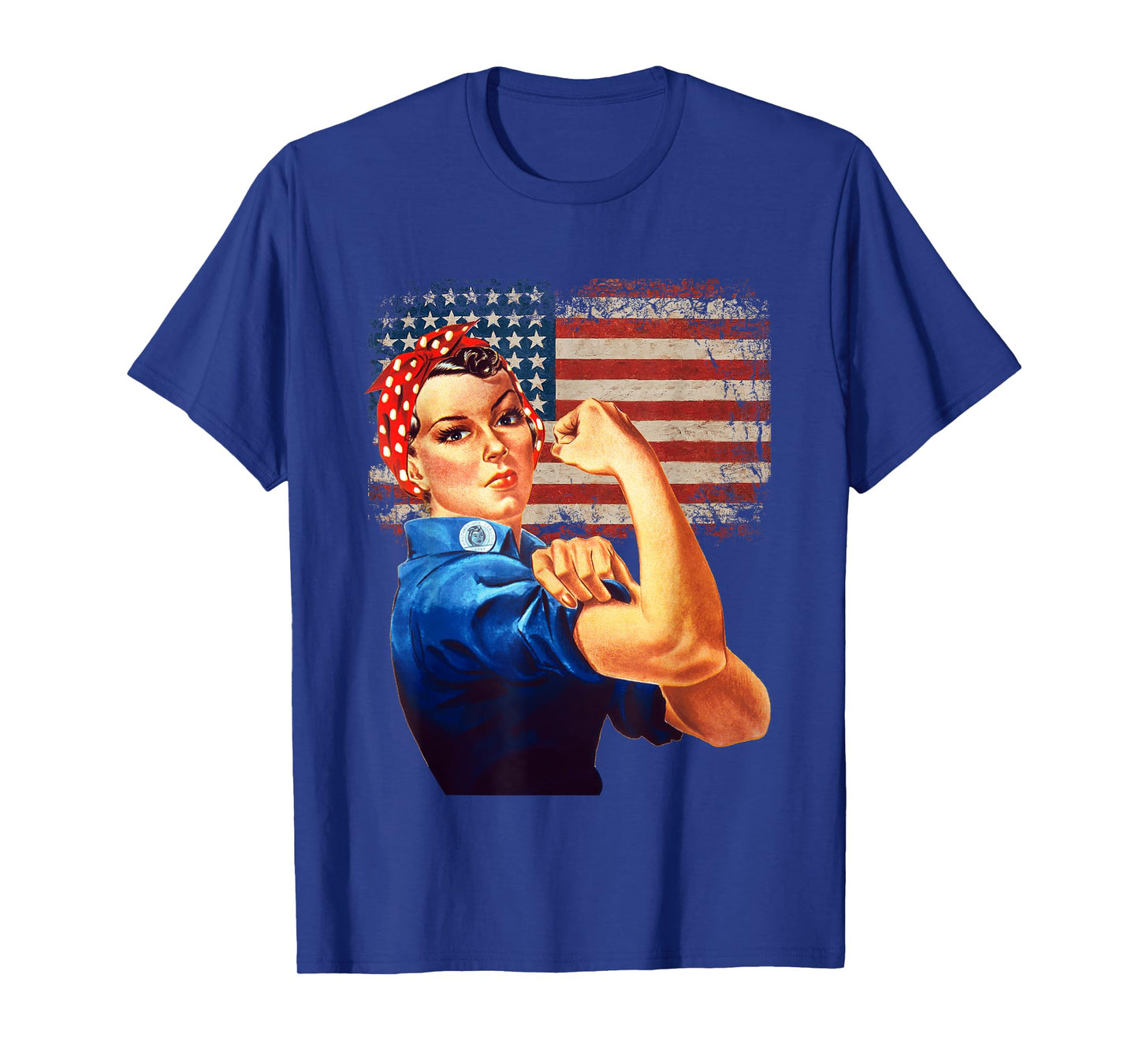 Rosie the Riveter American Flag Rosie the Riveter Women Men T-Shirt