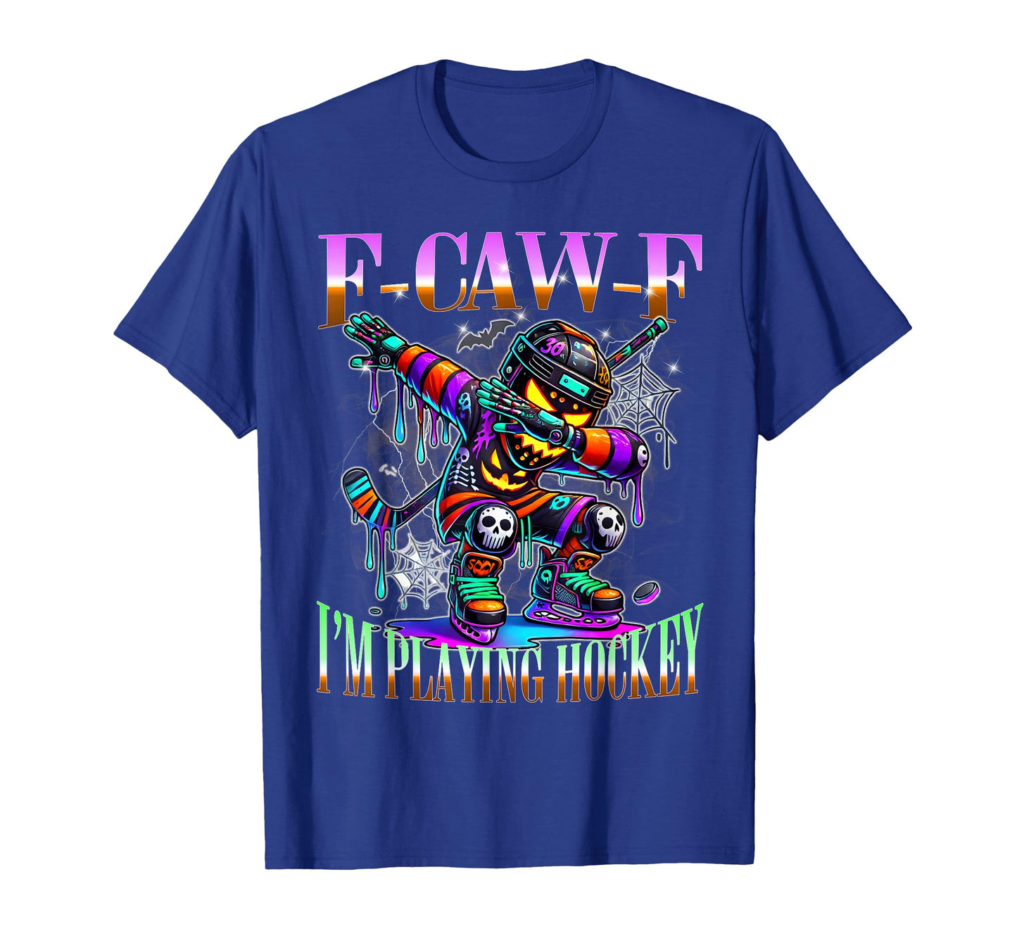 F-Caw-F Raven Halloween Hockey Urban Graffiti T-Shirt