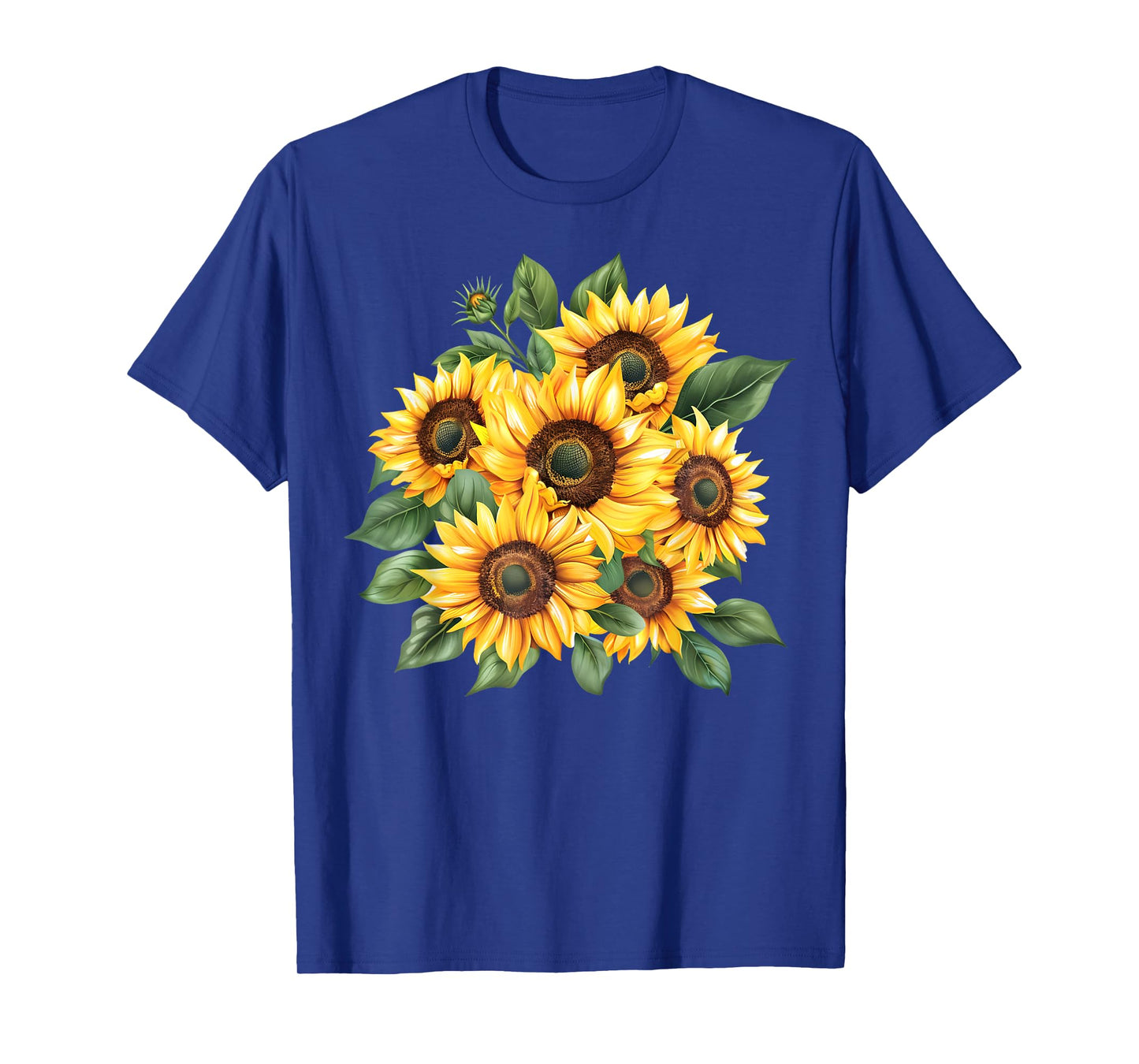 Yellow Sunflowers Cute Summer Flowers Women Beach Vibes T-Shirt