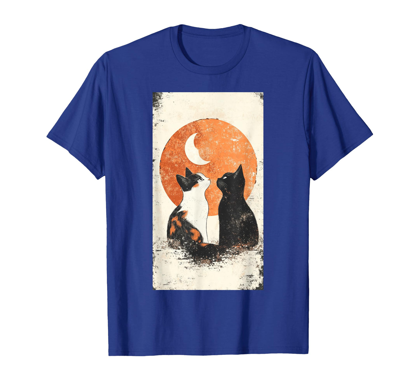 Calico Cat Cats Moon Astrology Vintage Witchy Men Women T-Shirt