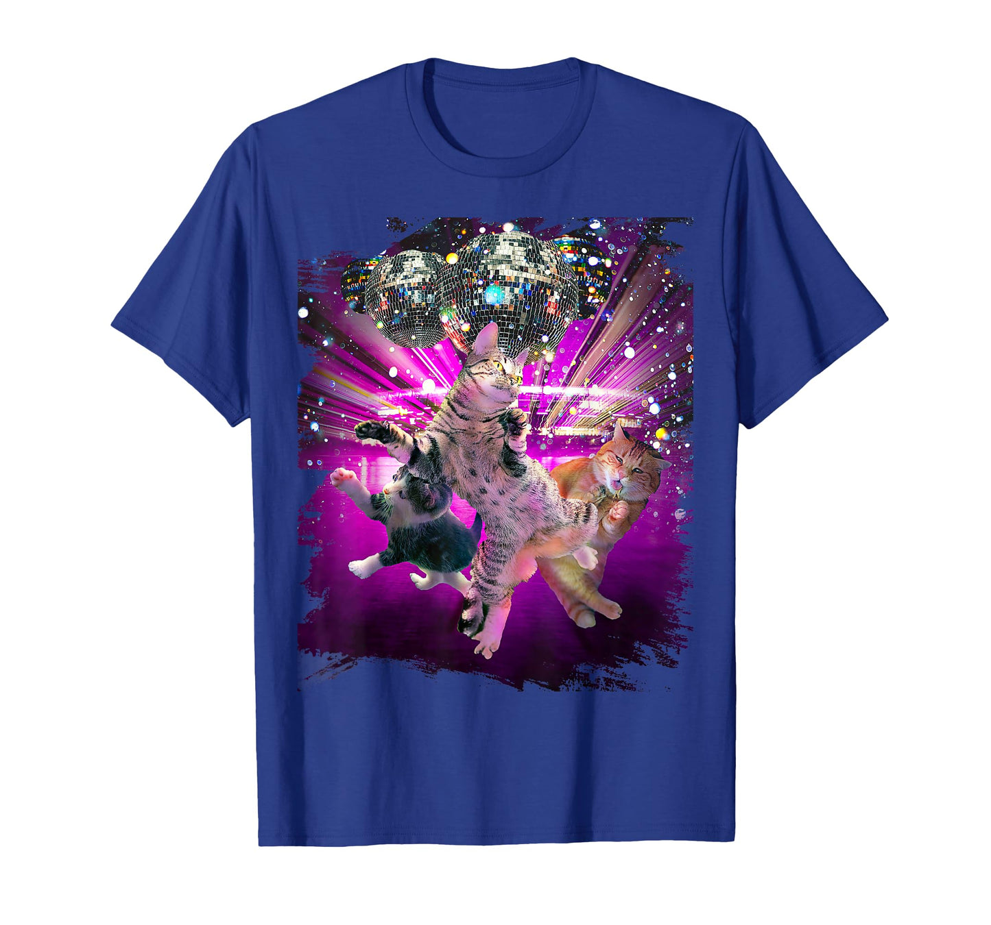 Disco Cats - 70s Disco Kitty Cat Rave T-Shirt