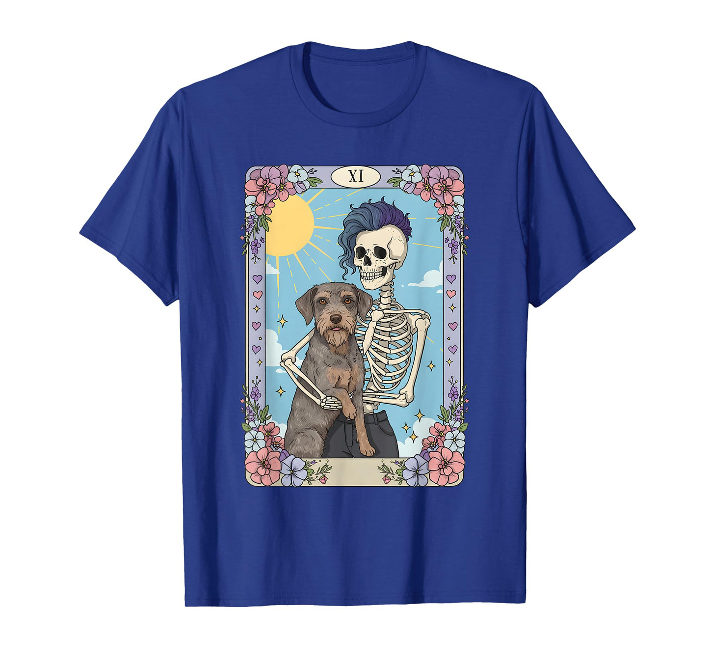 Wirehaired Pointing Griffon Dog Tarot Card Halloween Costume T-Shirt