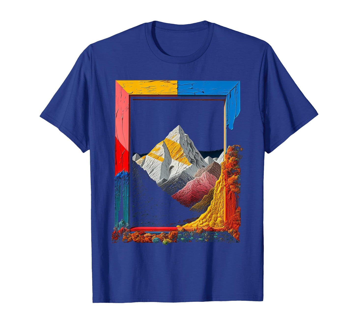 Nature Art Colorful Mountains Graphic Artwork T-Shirt