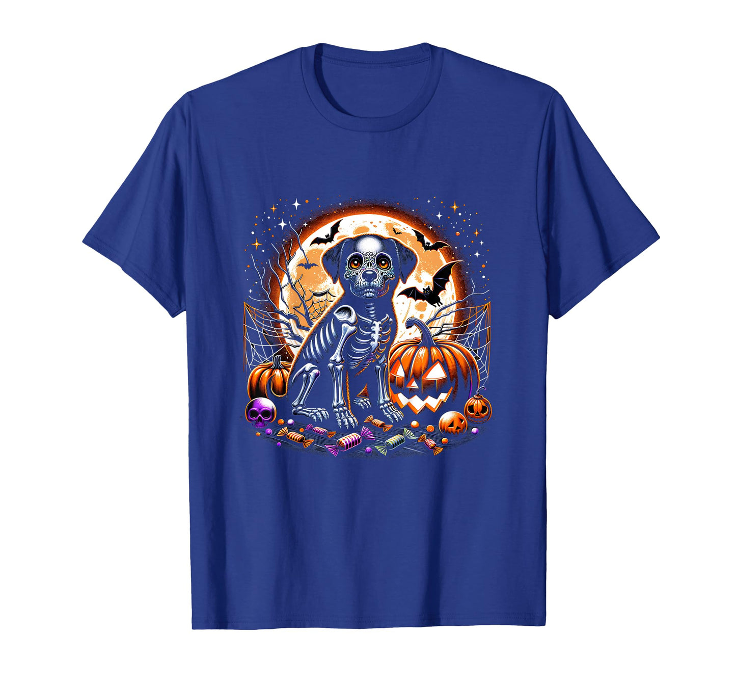 Dog Skeleton Halloween T-Shirt