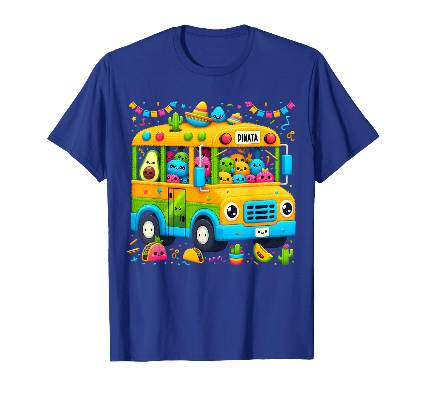 Fun School Bus Classroom Cinco De Mayo Cute Teacher & Kids T-Shirt