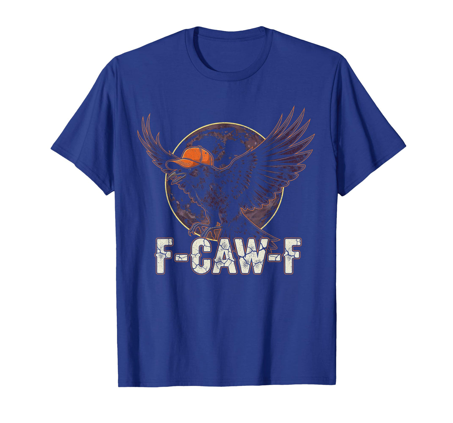Funny Crown F-Caw-F Gothic Moon Halloween Humor Men Women T-Shirt