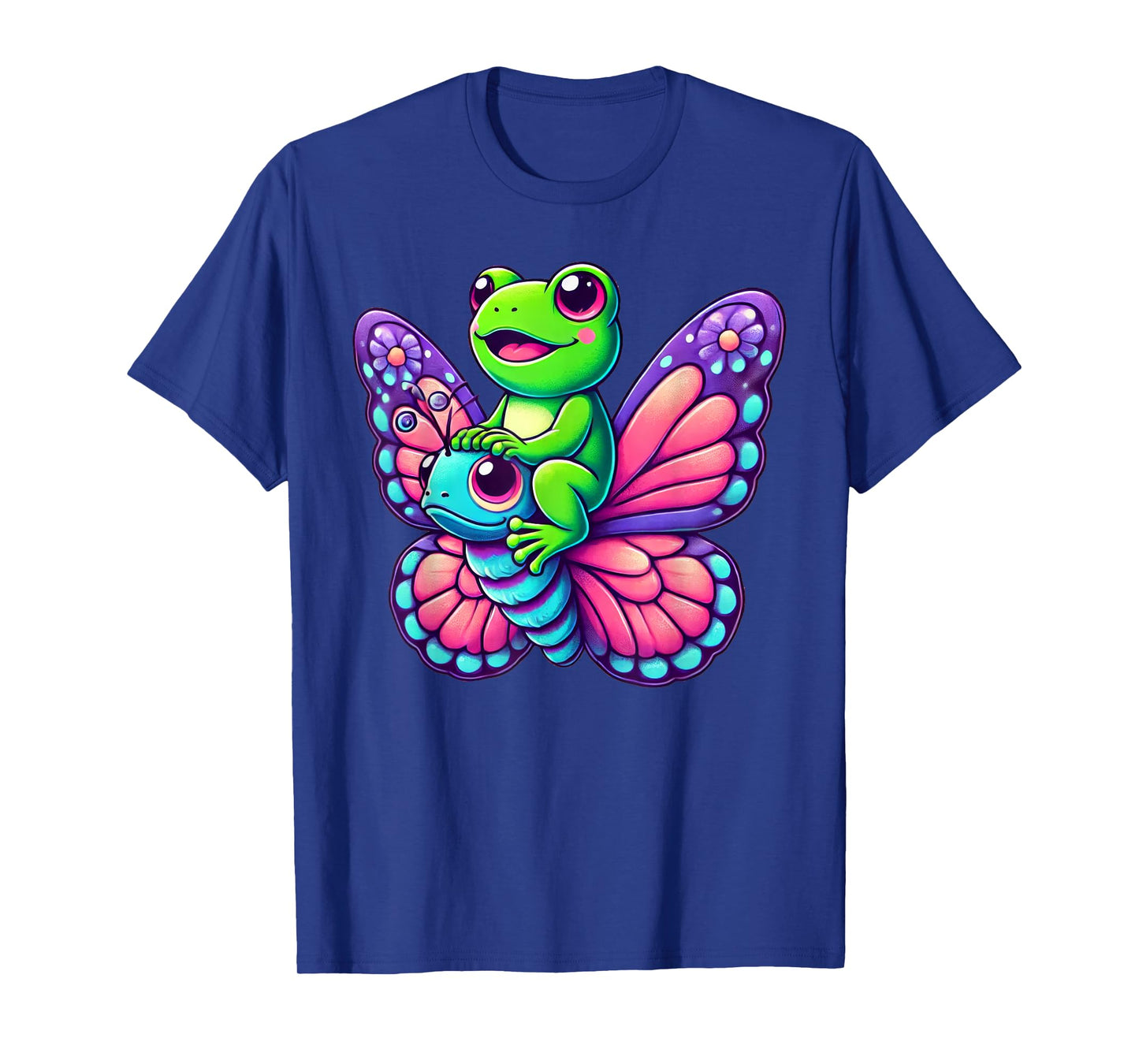 Cute Kawaii Frog Butterfly T-Shirt