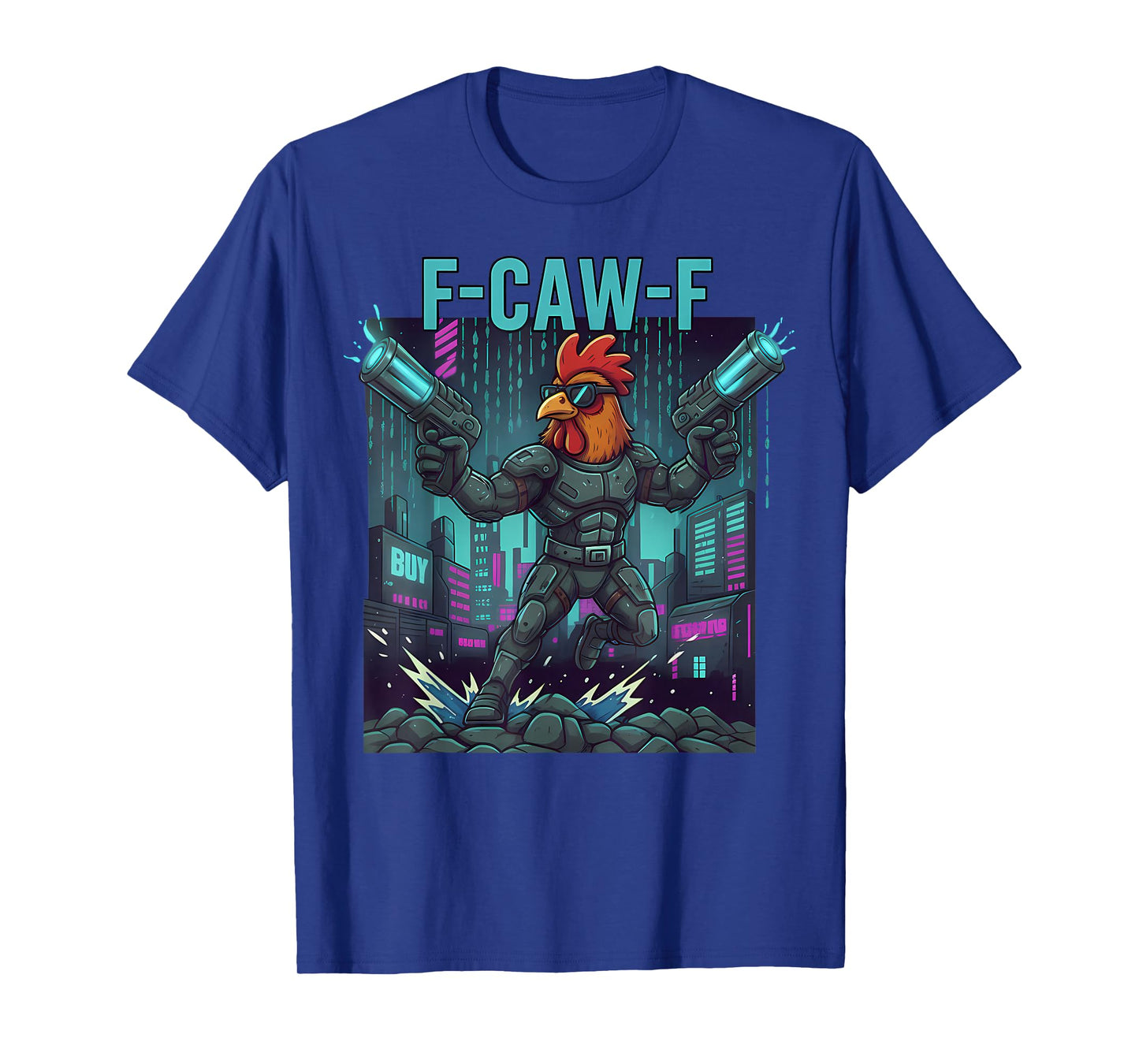 F-Caw-F Funny Chicken F Caw F Rooster Meme T-Shirt