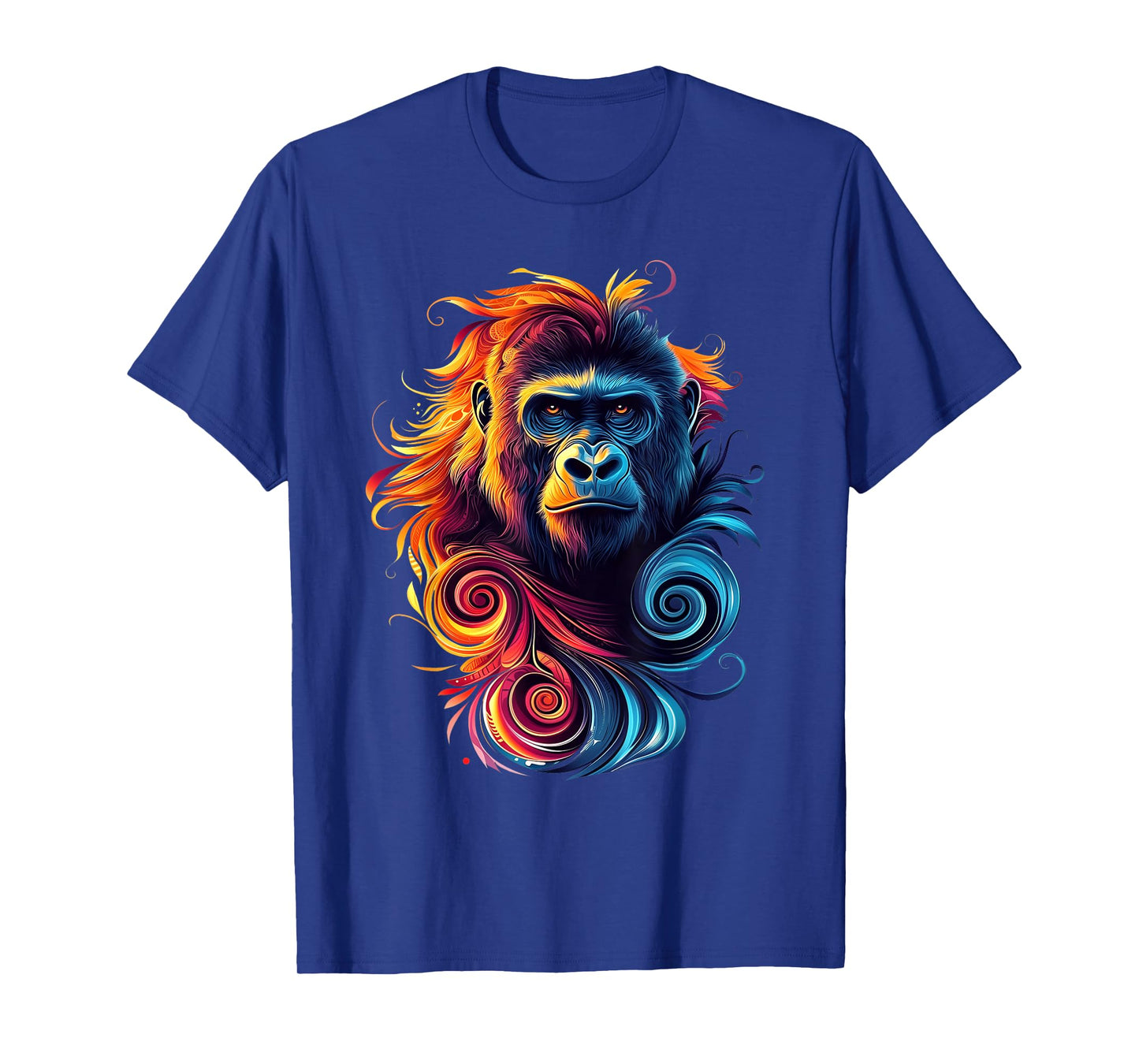 Gorilla Wildlife Nature Colorful Gorilla T-Shirt