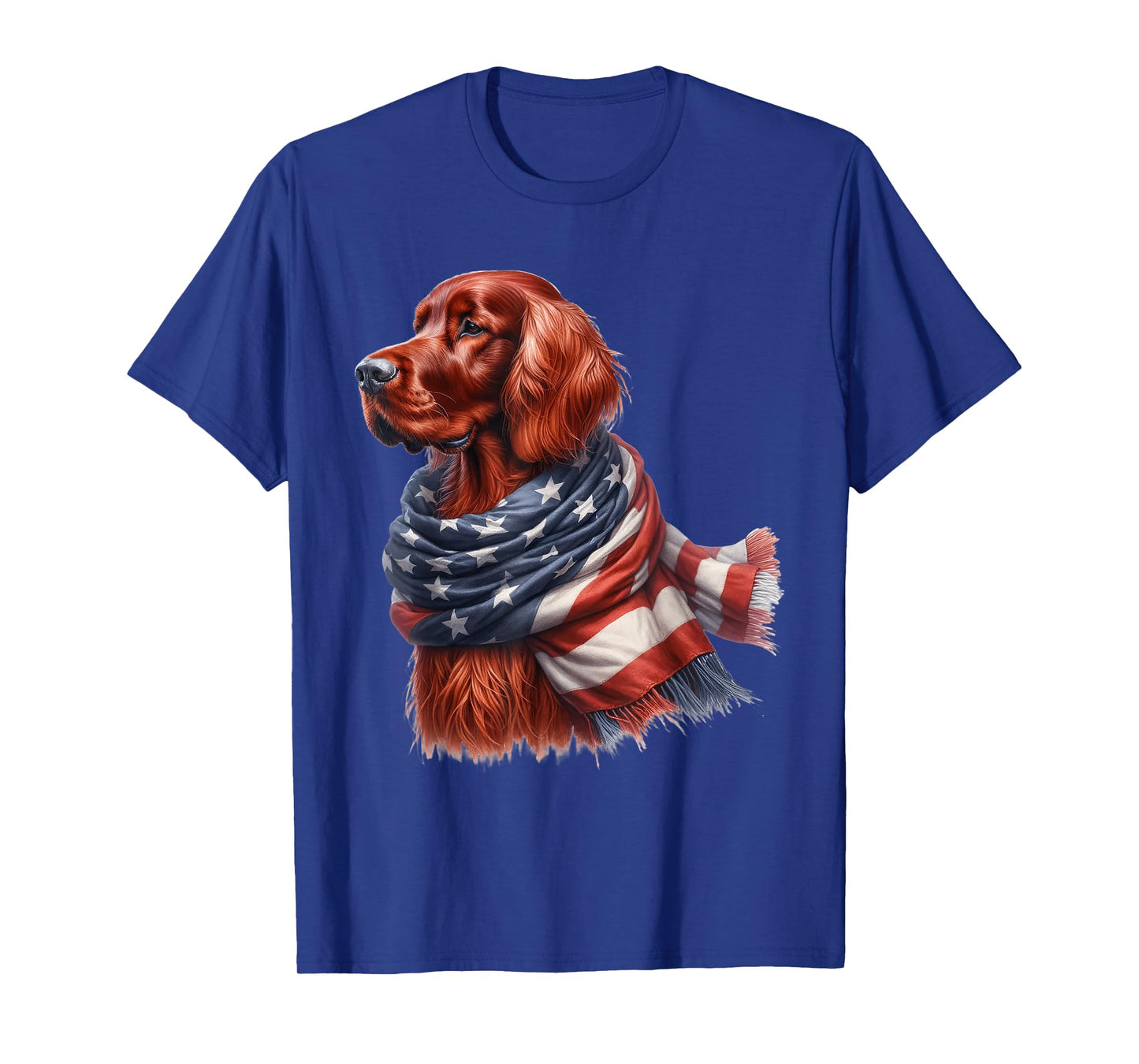 Irish Setter American Flag Patriotic Irish Setter Dog Lover T-Shirt