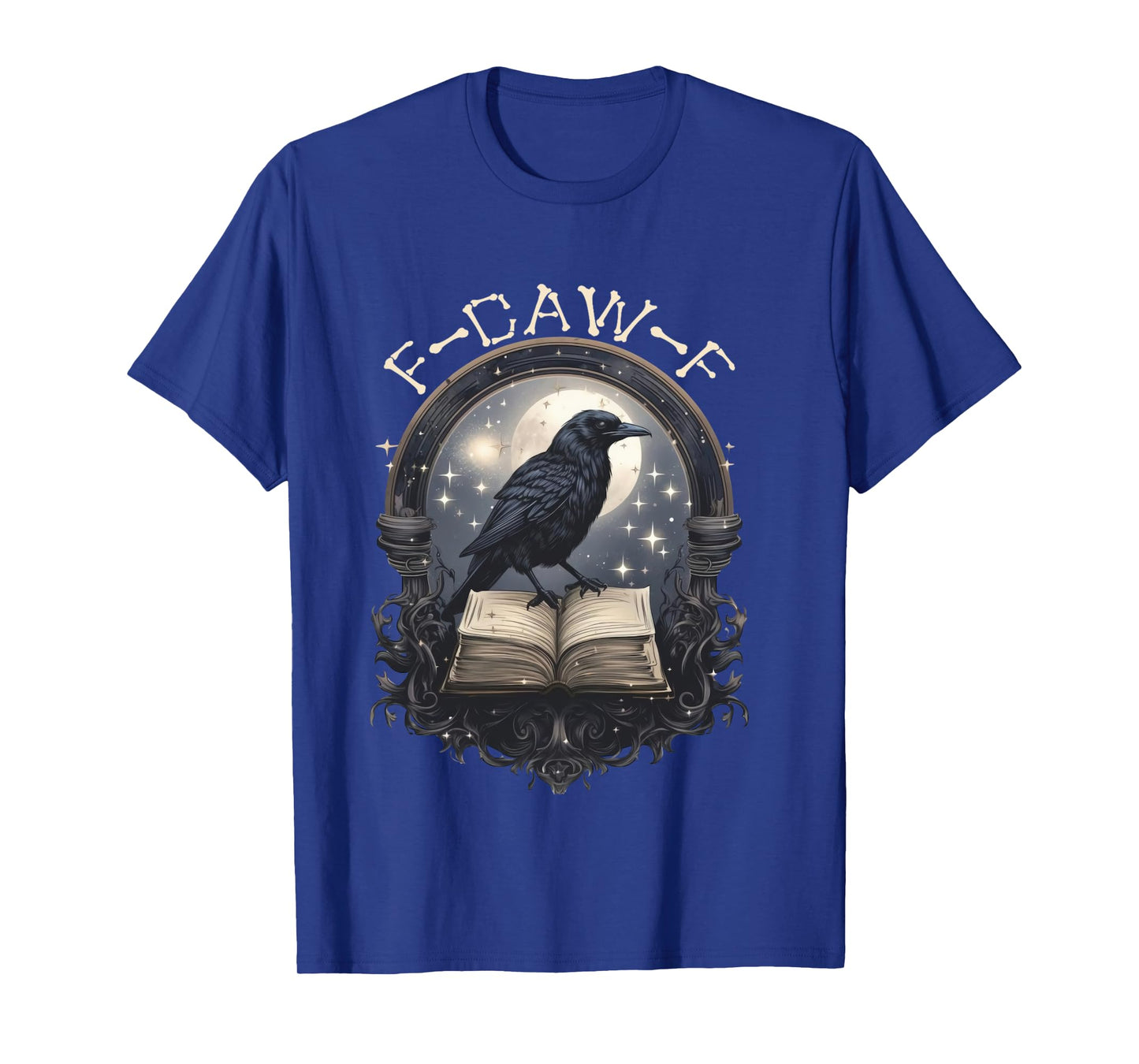 Funny F Caw F Raven Bird Saying Graphic Long Sleeve T-Shirt